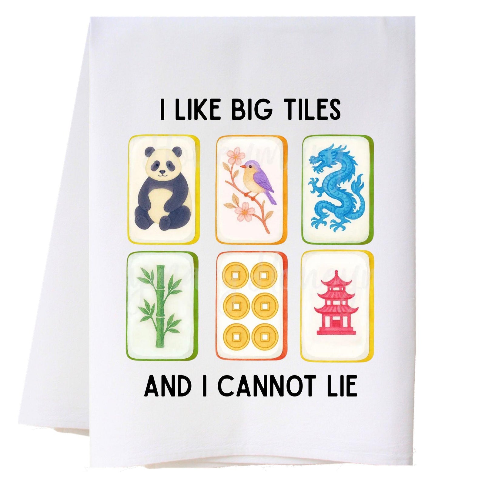 Mahjong 12 Kitchen Towel