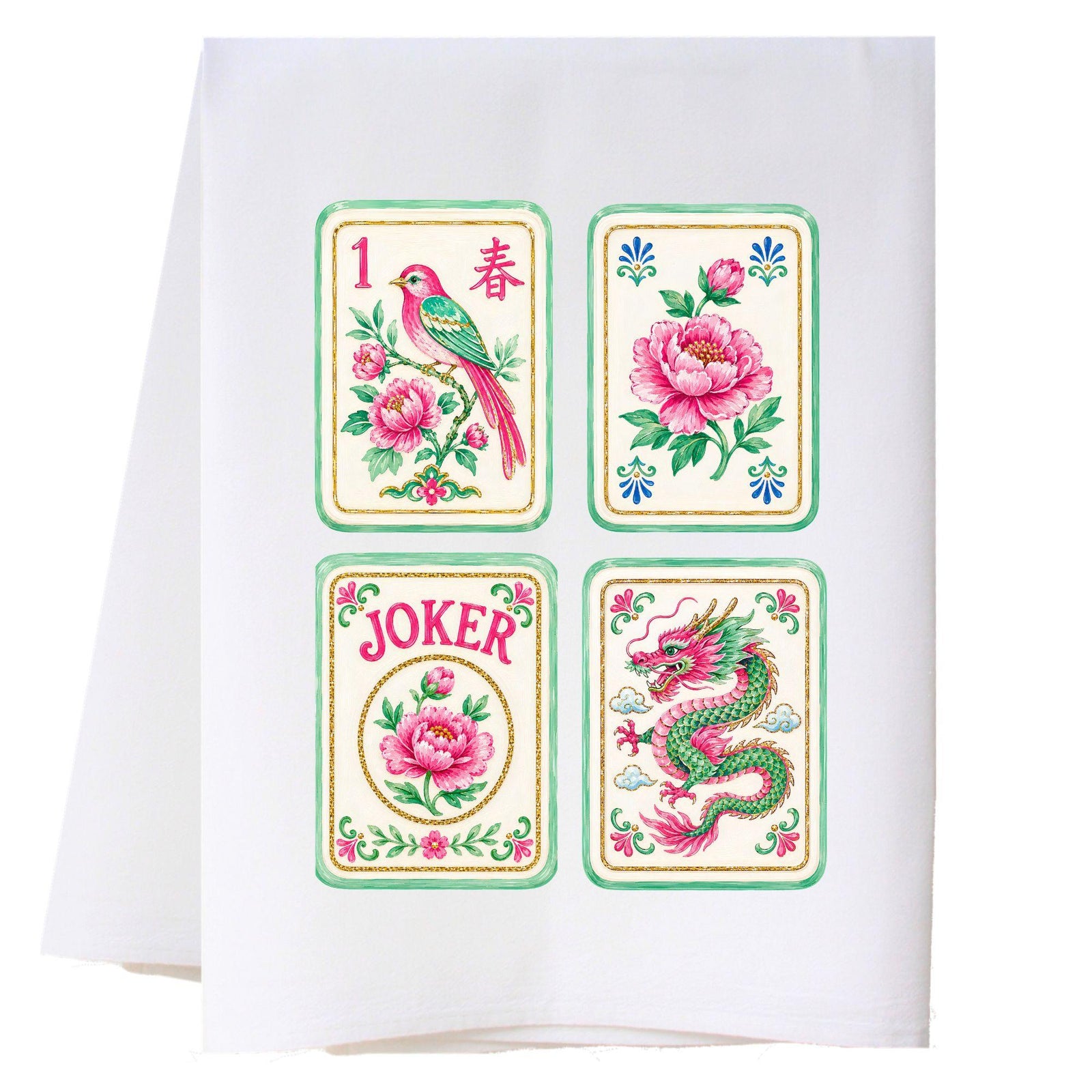 Mahjong 15 Kitchen Towel