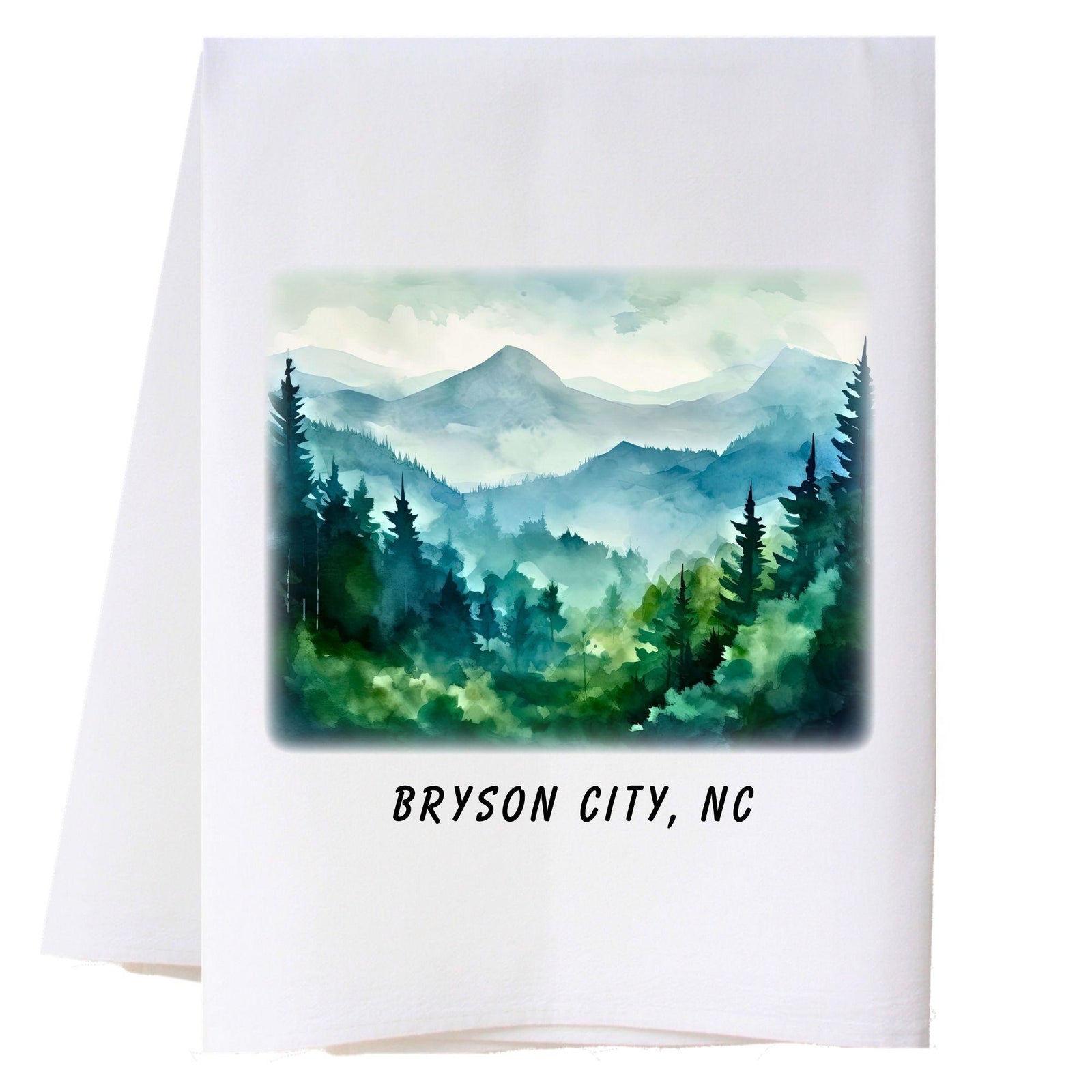 Misty Mountains Kitchen Towel