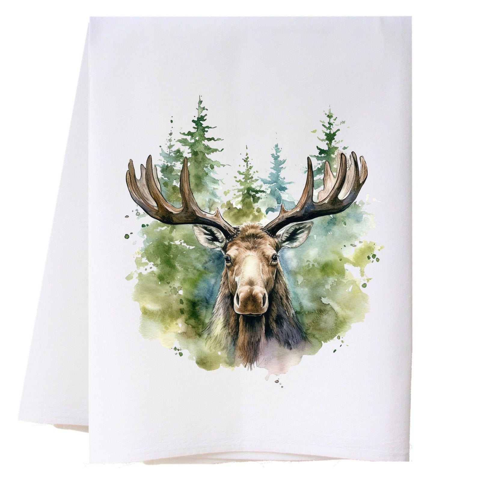 Moose In Woods Kitchen Towel