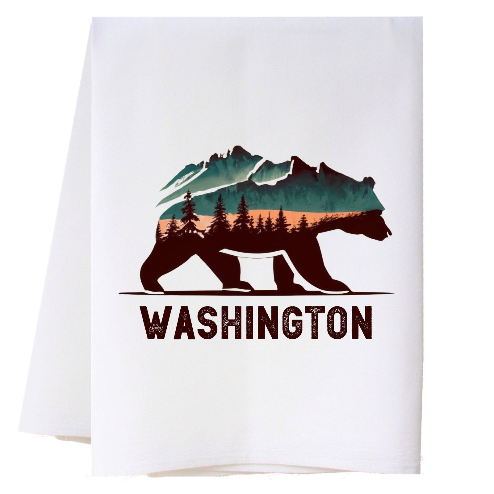 Mountain Bear Kitchen Towel