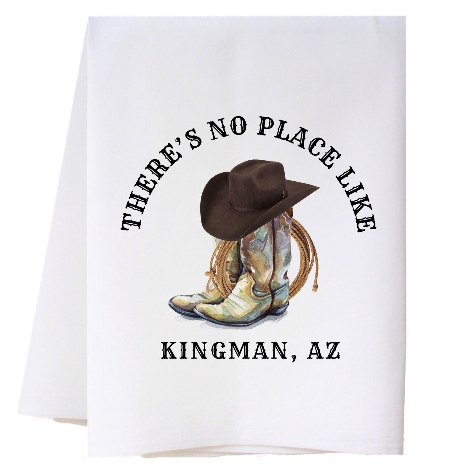 No Place Like Hat And Boots Kitchen Towel