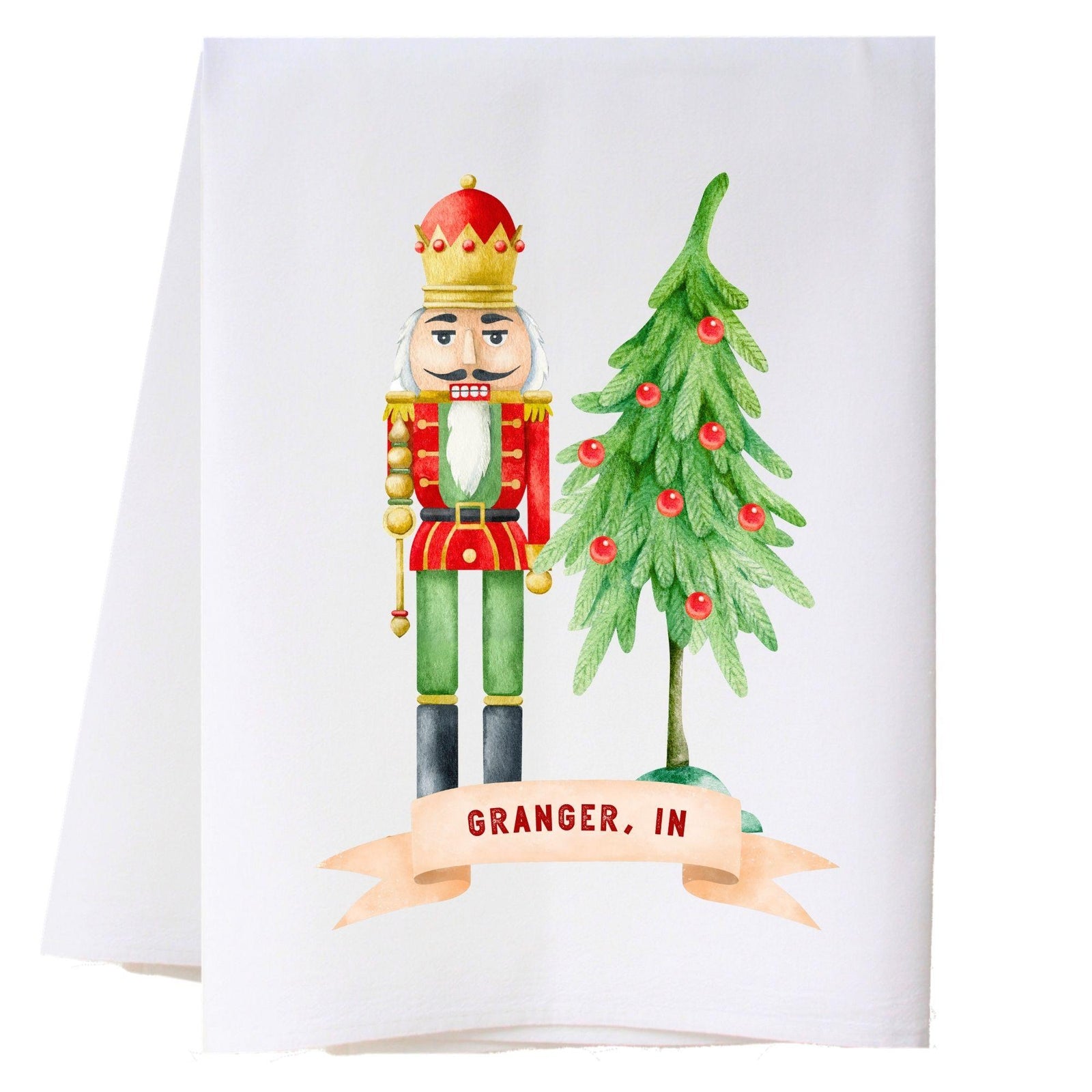 Nutcracker And Tree Kitchen Towel