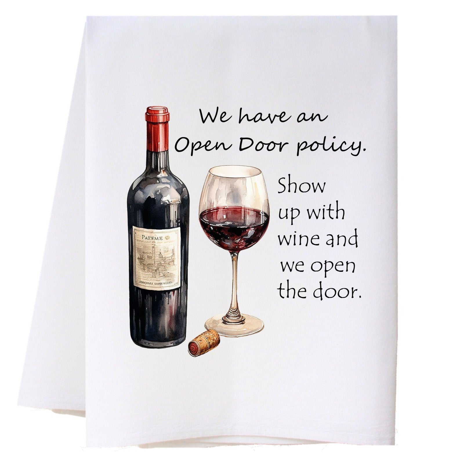 Open Door Policy Kitchen Towel Kitchen Towels - Southern Sisters
