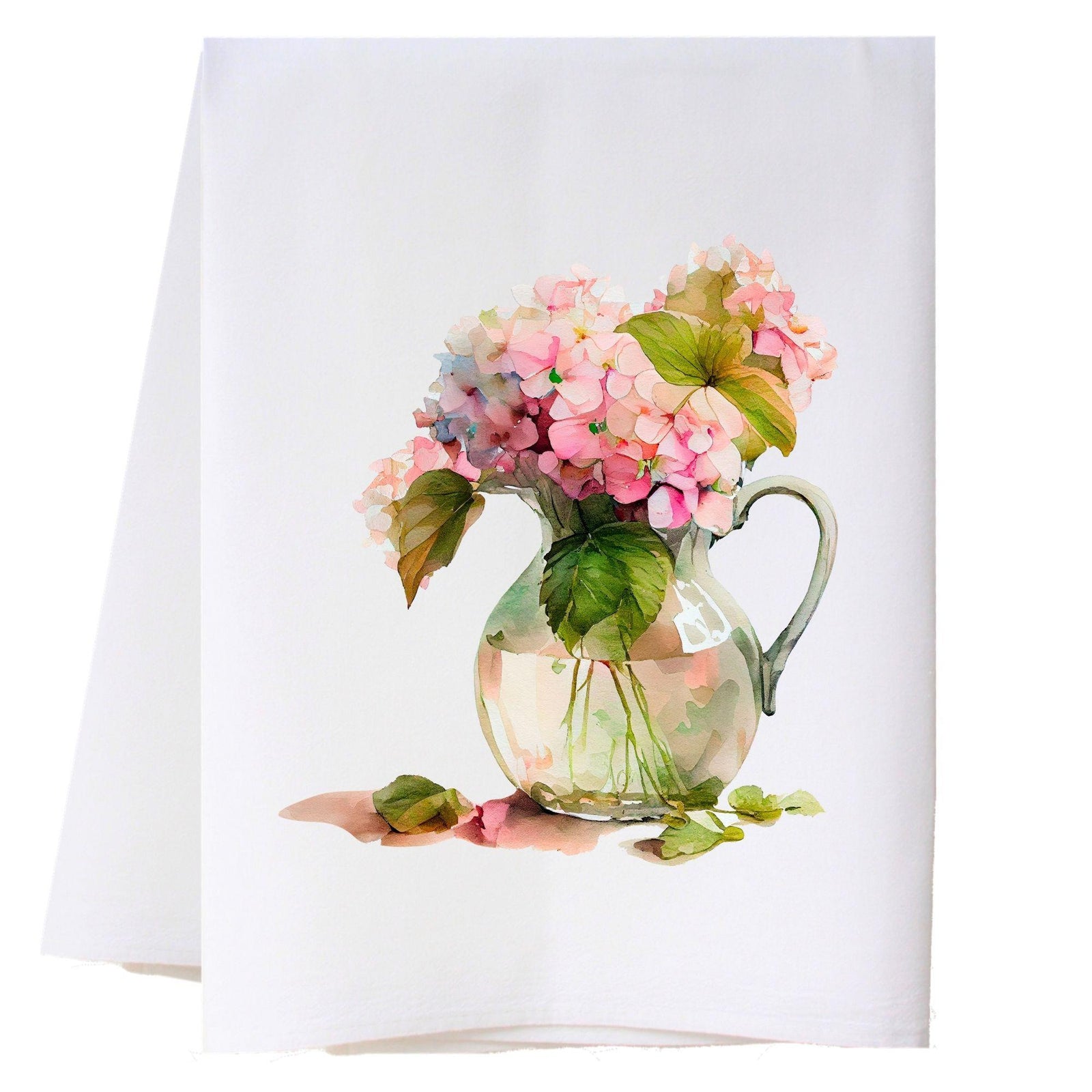 Pink Hydrangeas Kitchen Towel Kitchen Towels - Southern Sisters
