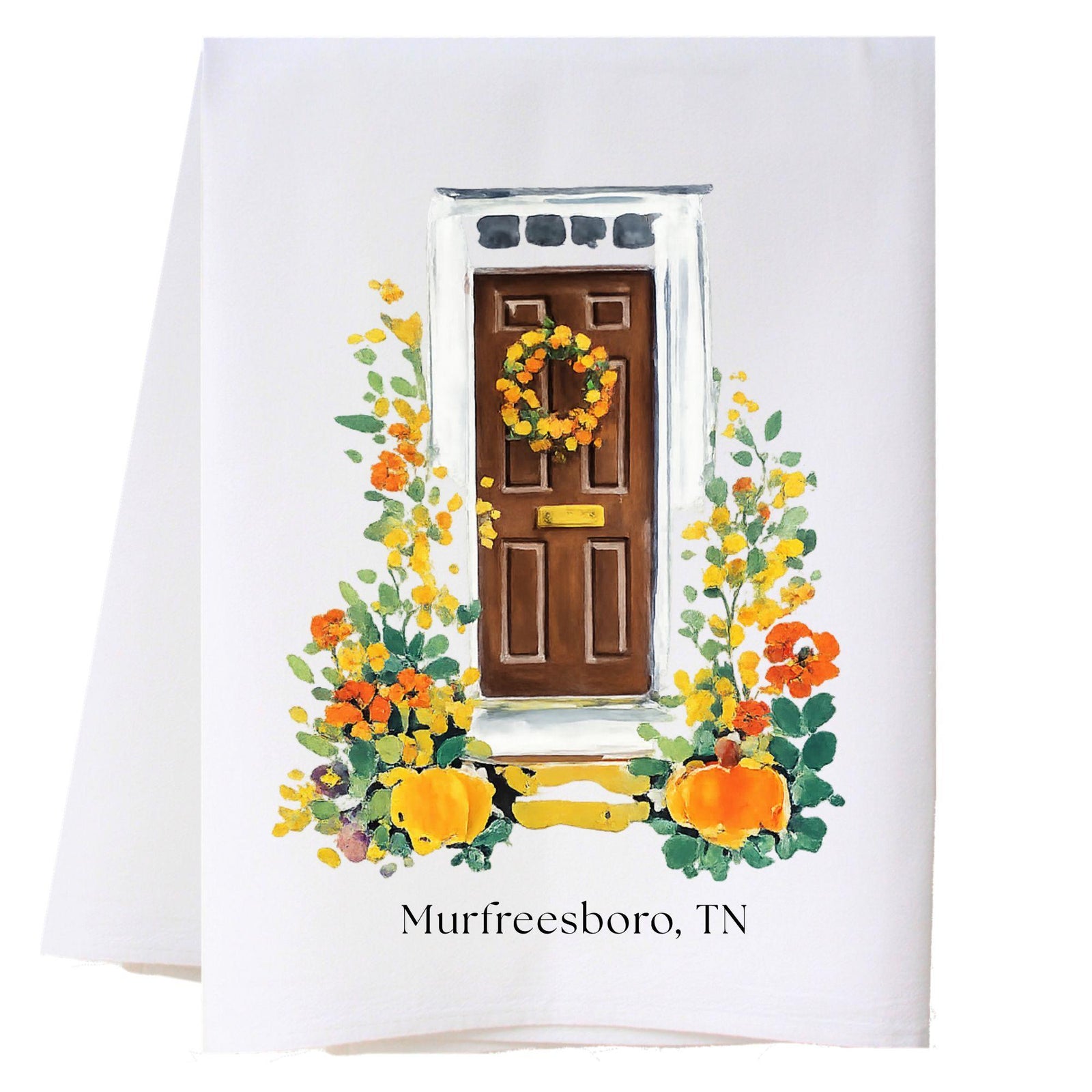 Pumpkin Door Kitchen Towel