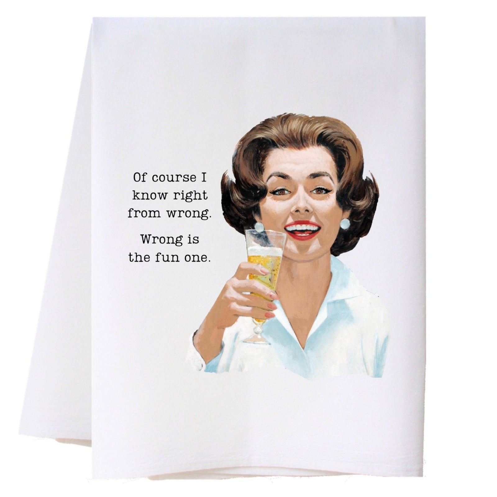 Right From Wrong Kitchen Towel Kitchen Towels - Southern Sisters