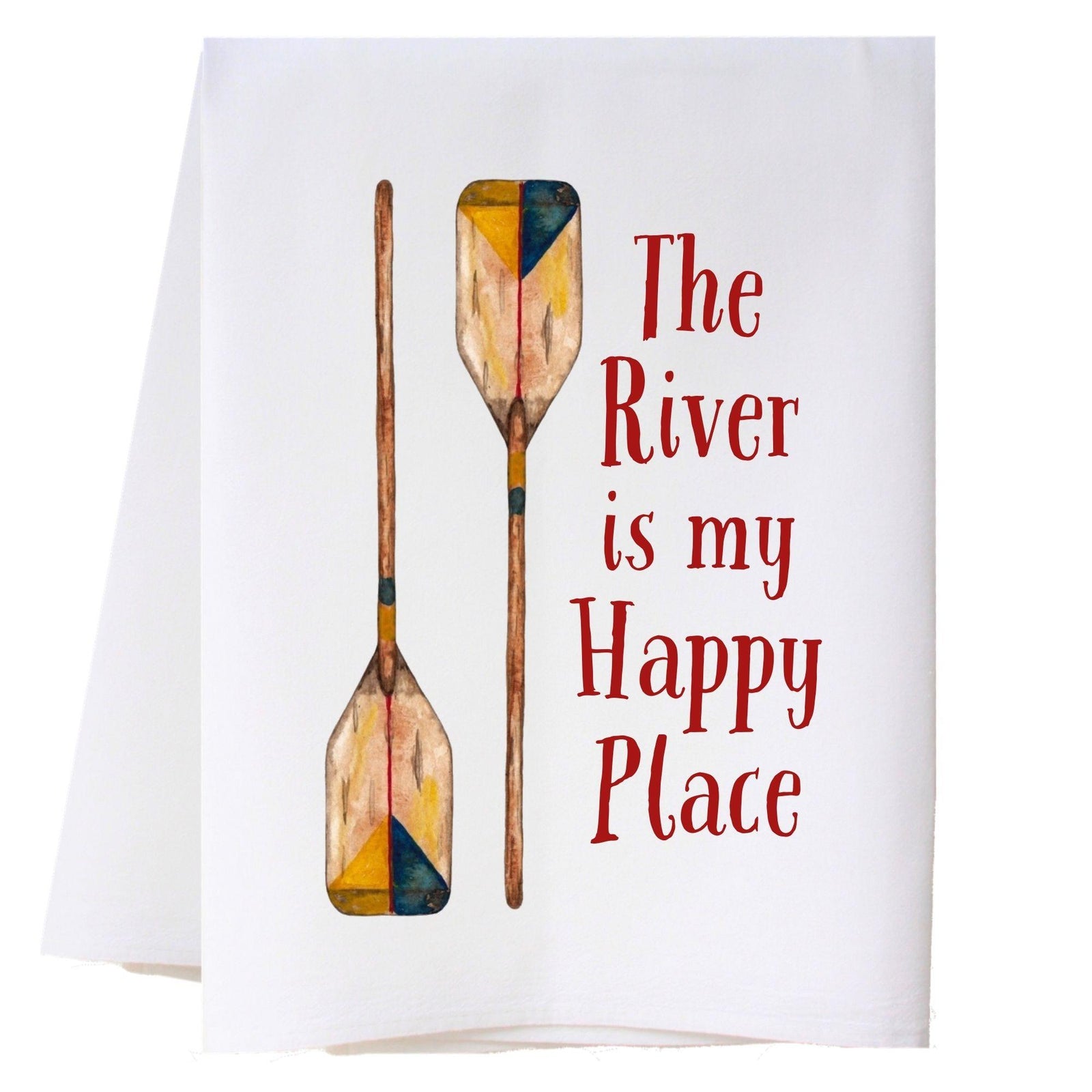 River Happy Place Kitchen Towel