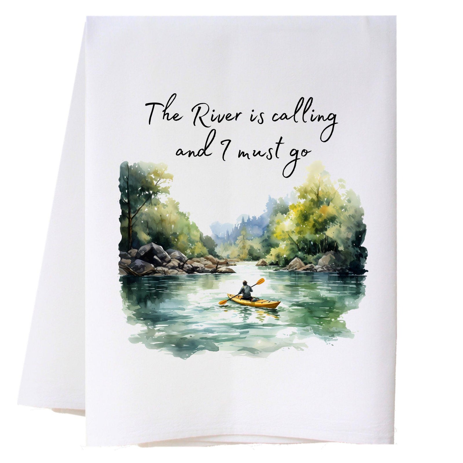 River Is Calling Kitchen Towel