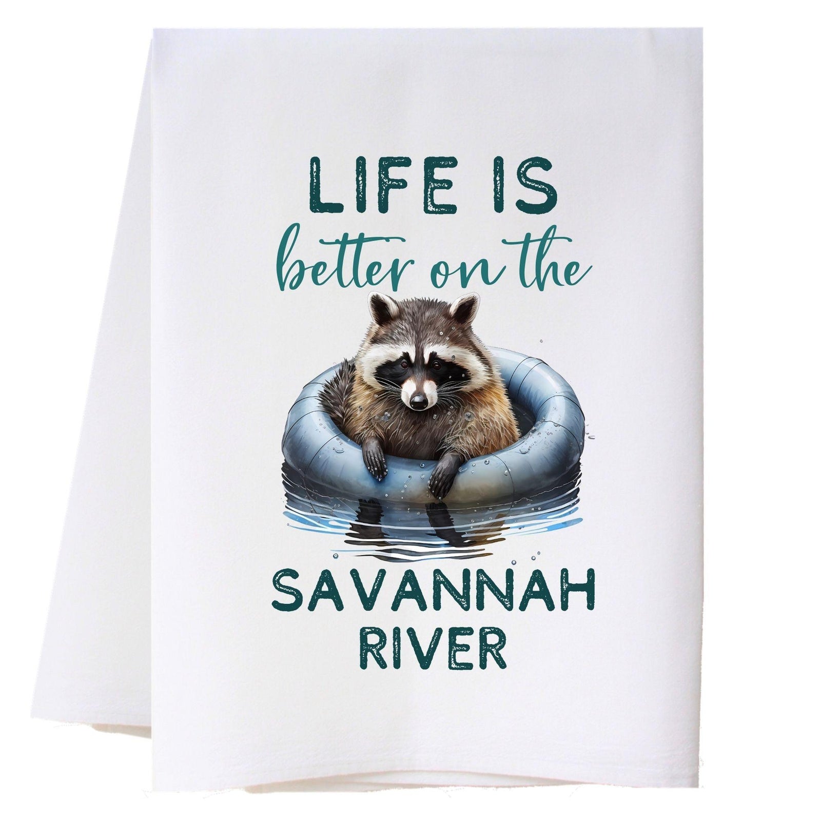 River Raccoon Kitchen Towel