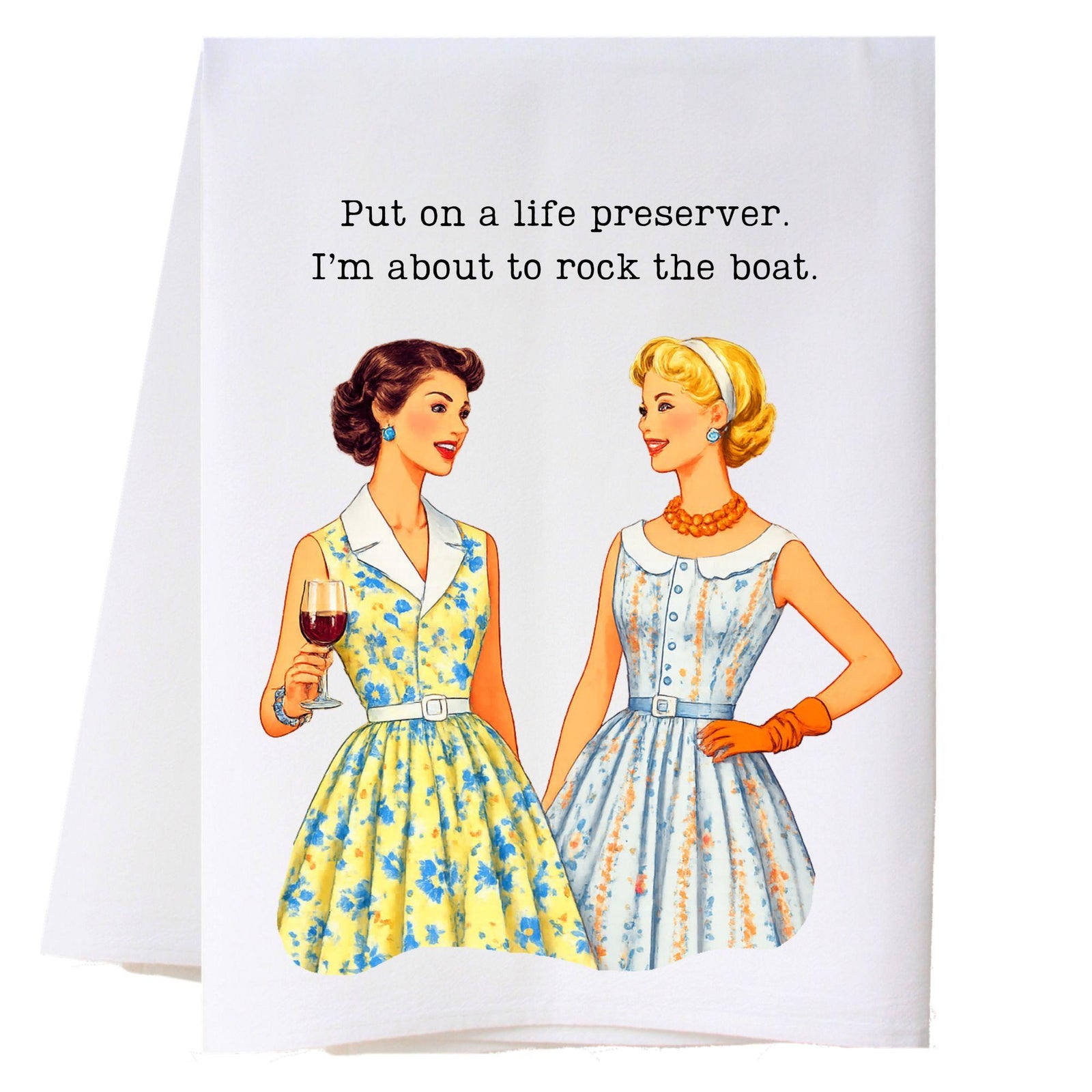 Rock The Boat Kitchen Towel