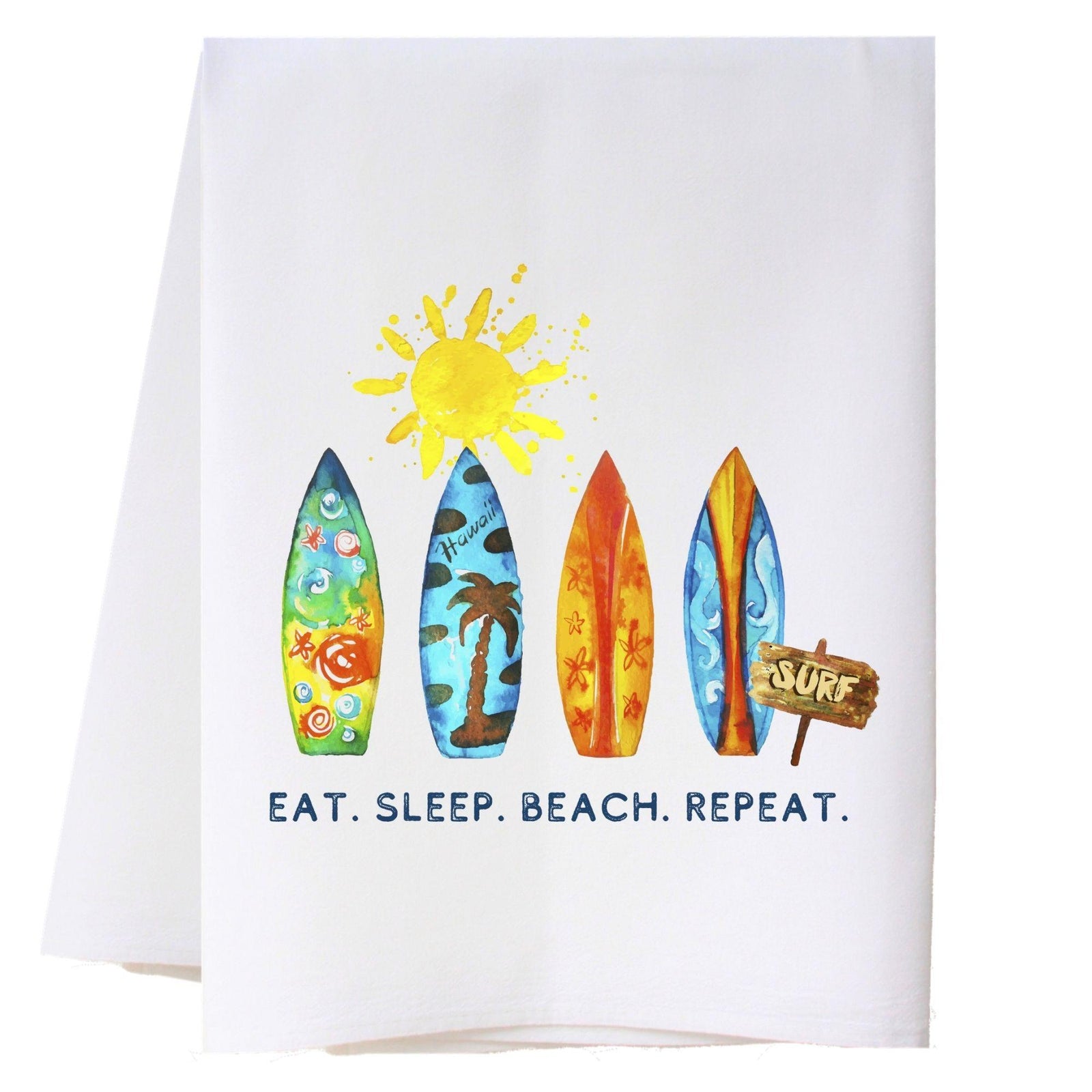 Row Of Surfboards Kitchen Towel Kitchen Towels - Southern Sisters