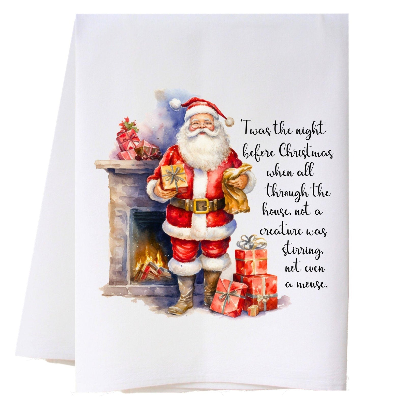 Santa And Gifts Kitchen Towel