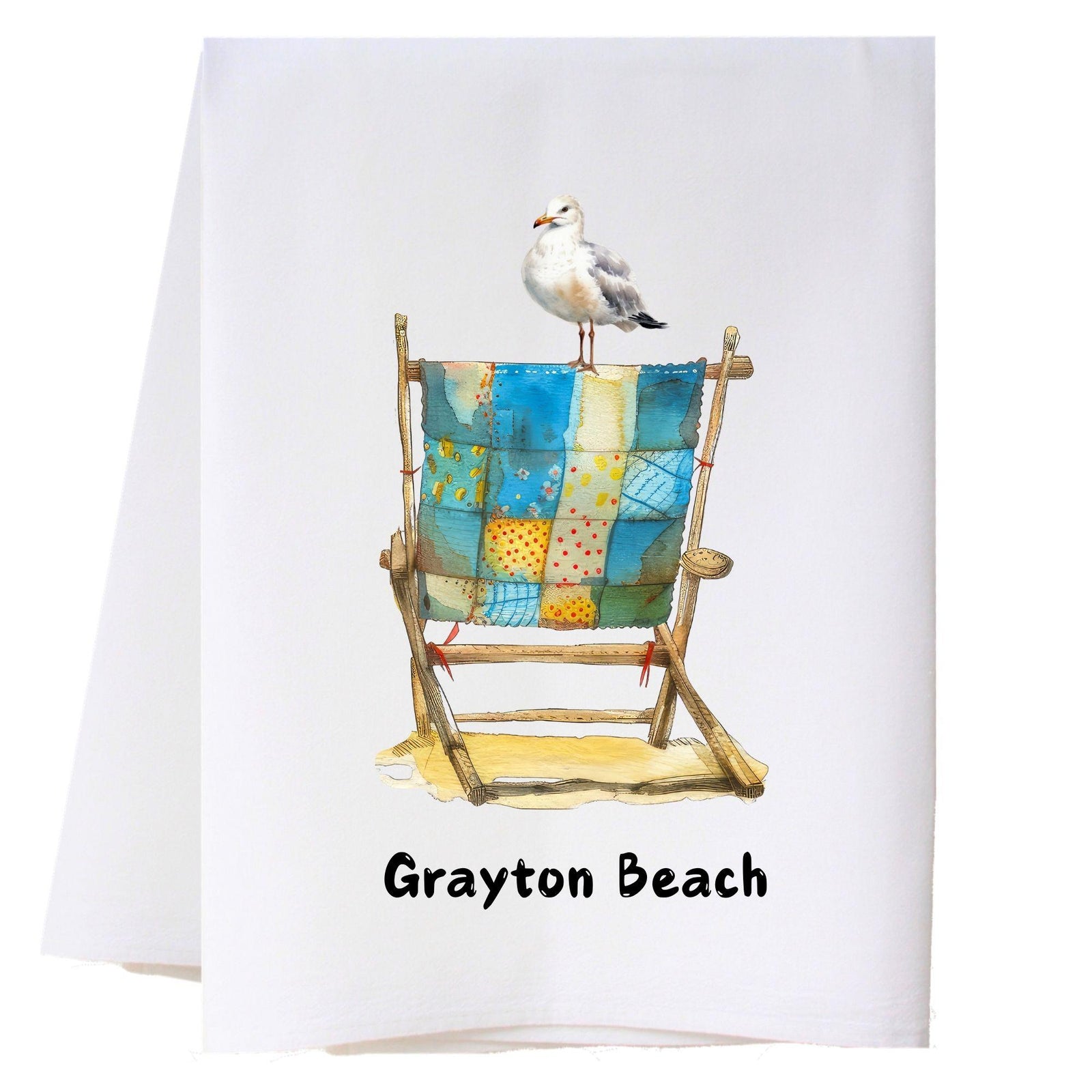 Seagull On Chair Kitchen Towel