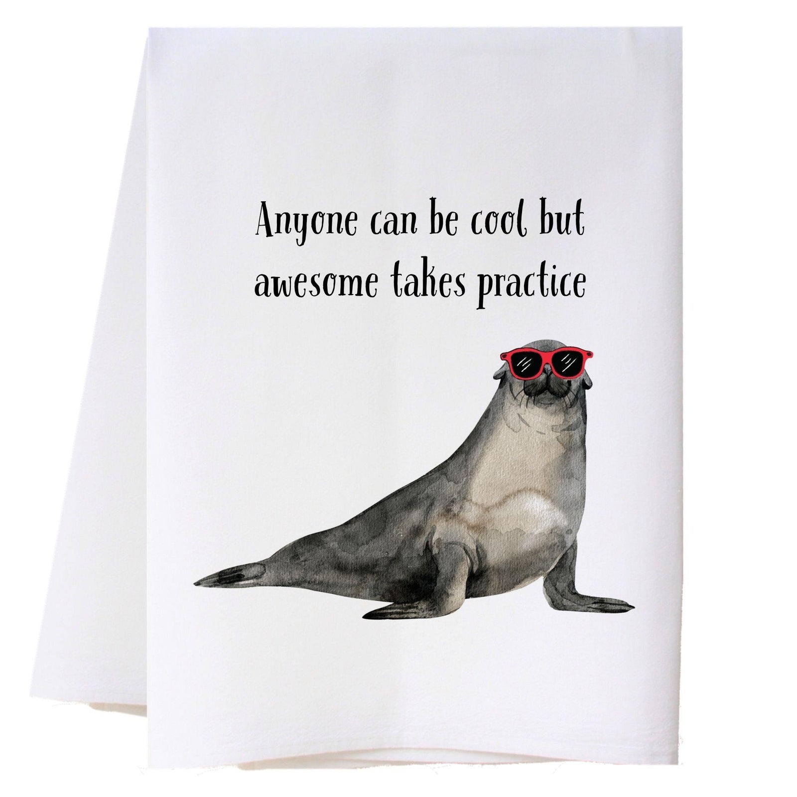 Seal In Sunglasses Kitchen Towel Kitchen Towels - Southern Sisters