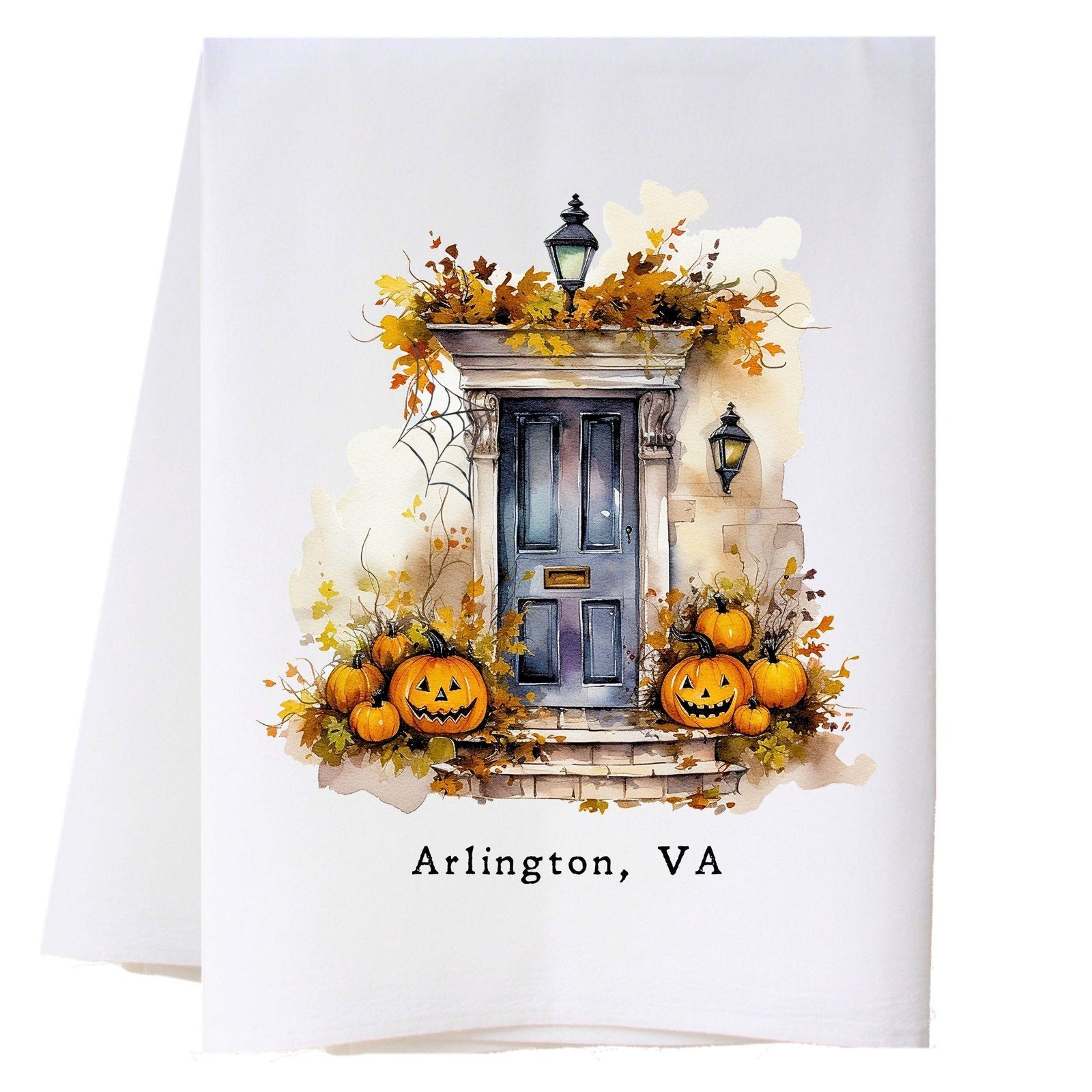 Spooky Door Kitchen Towel
