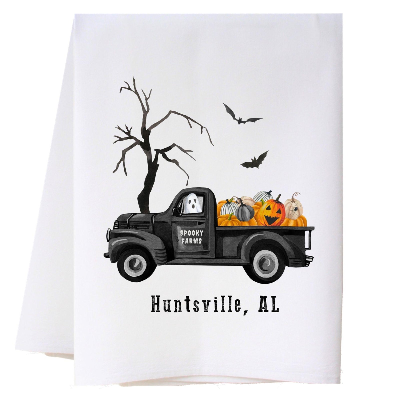 Spooky Truck Kitchen Towel