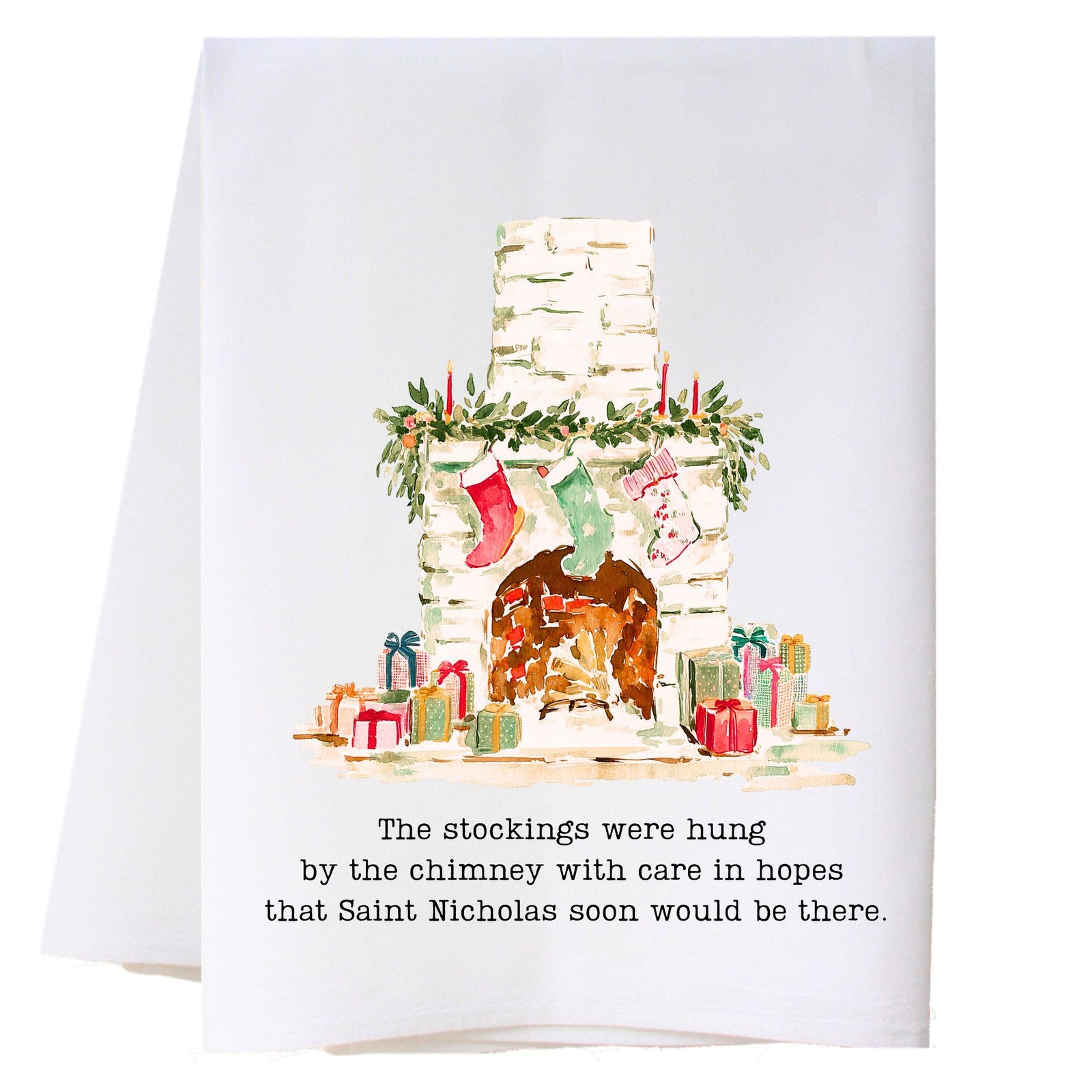 Stocking Were Hung Kitchen Towel