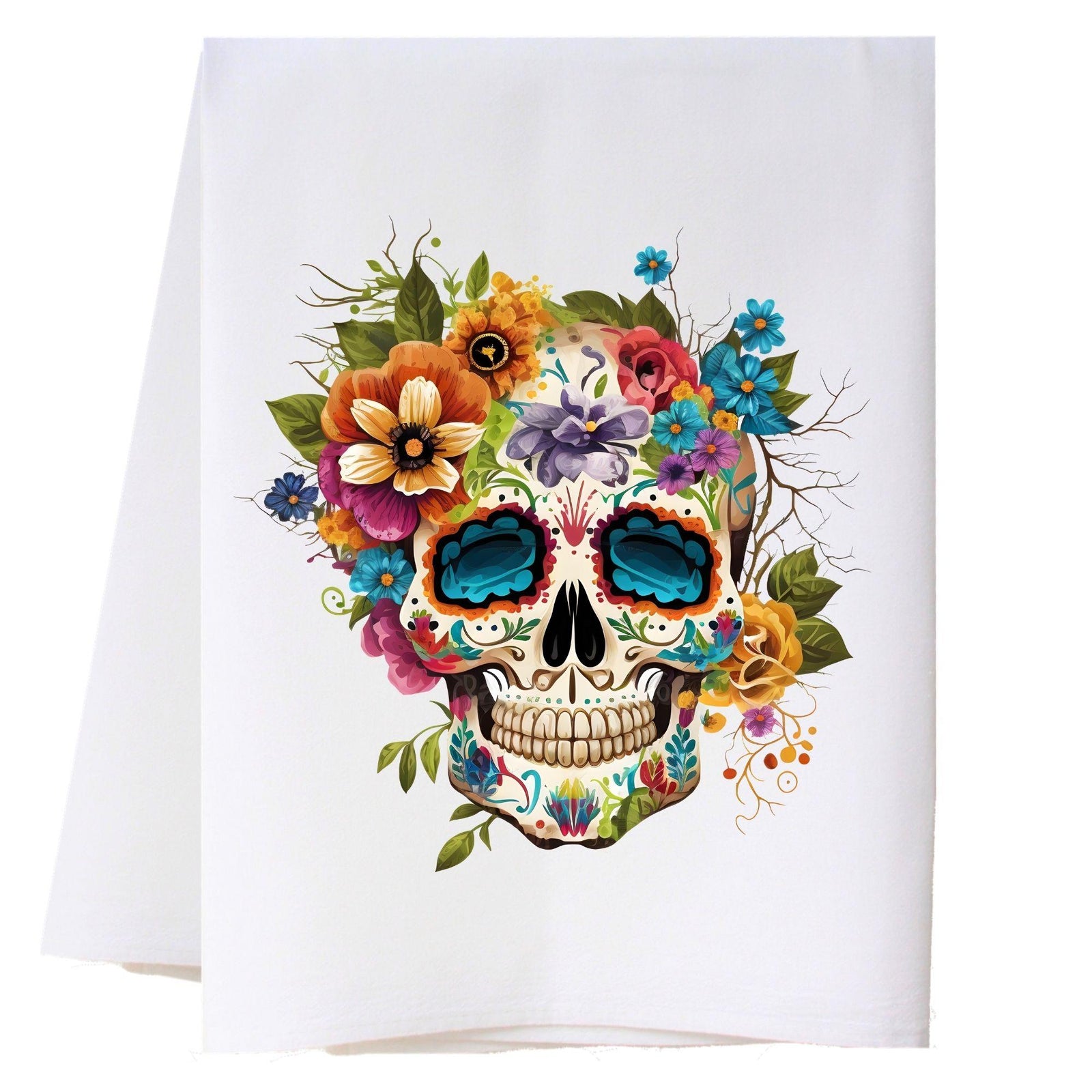 Sugar Skull 8 Kitchen Towel Kitchen Towels - Southern Sisters