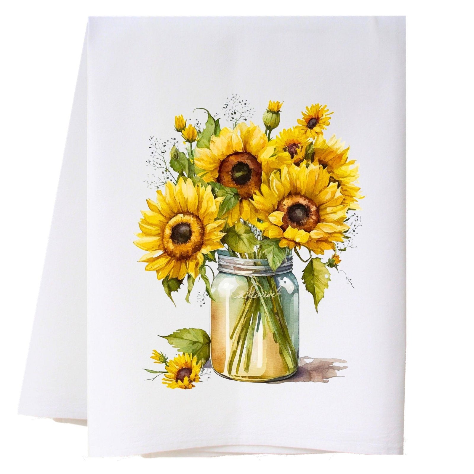 Sunflowers In Vase Kitchen Towel Kitchen Towels - Southern Sisters
