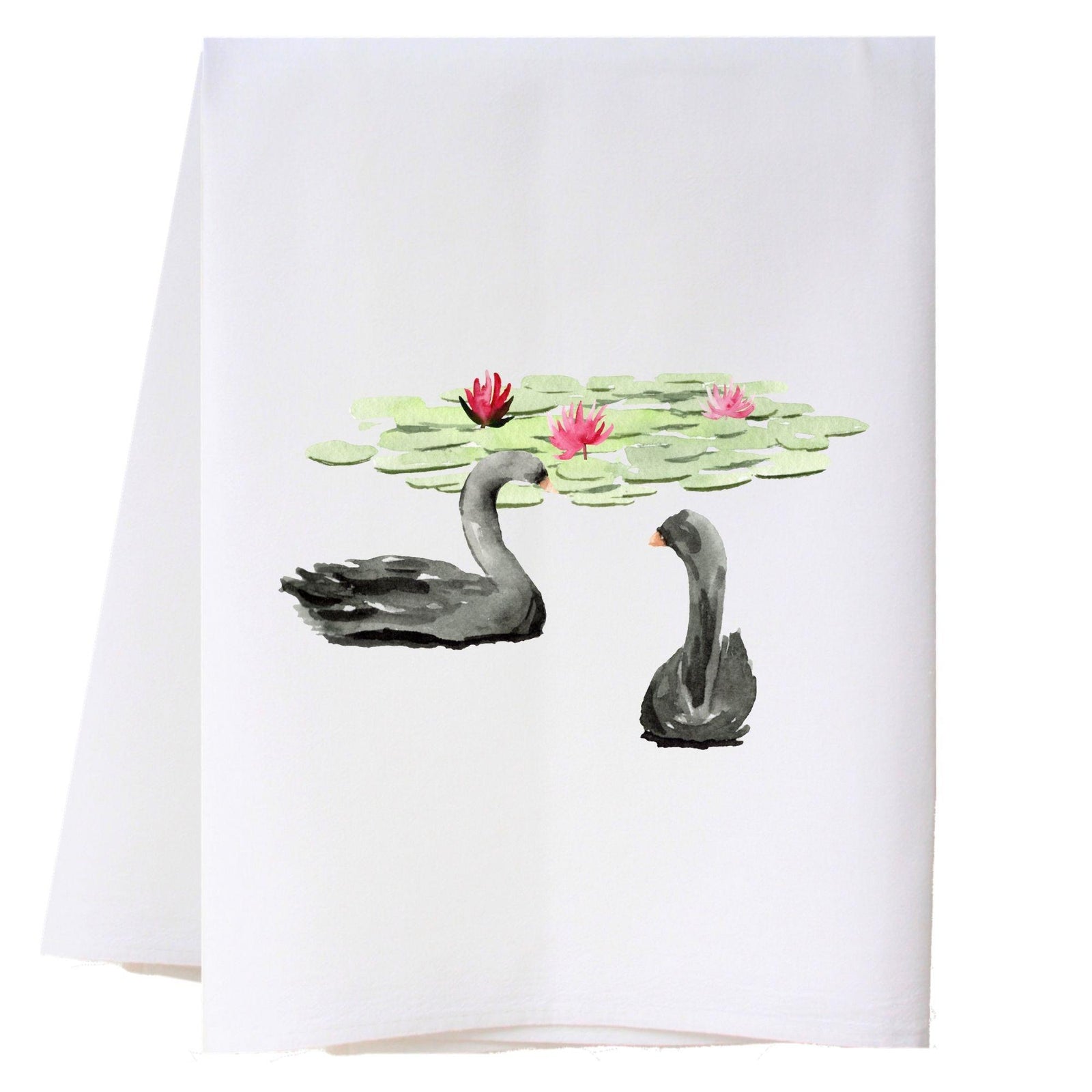 Swan Couple Kitchen Towel