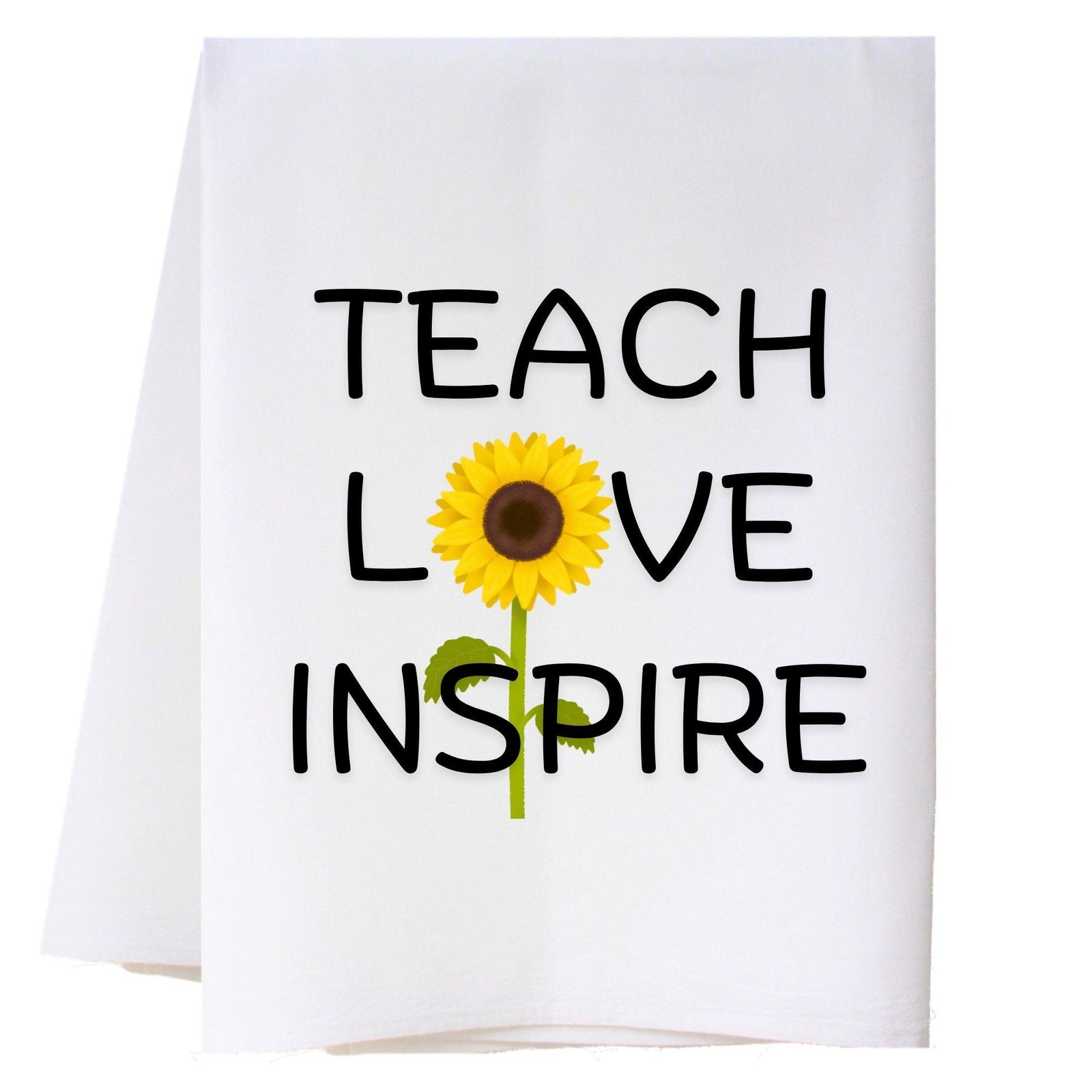 Teach Sunflower Kitchen Towel
