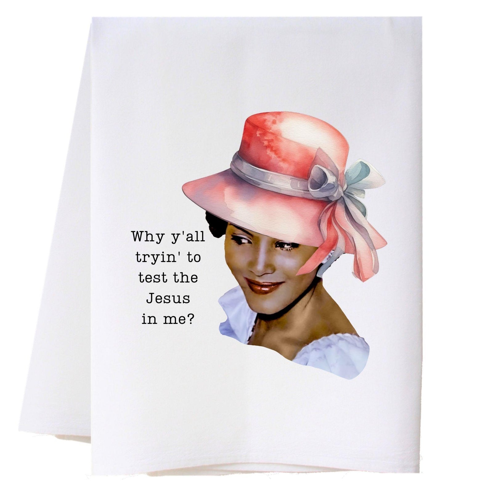 Test The Jesus - African American Kitchen Towel