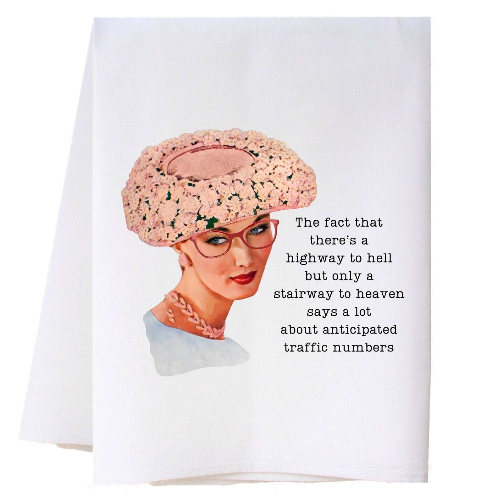 Traffic Numbers Kitchen Towel