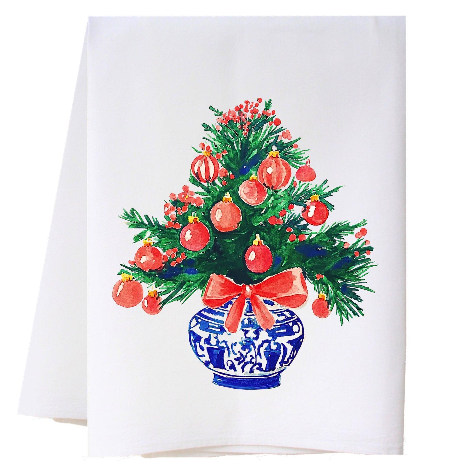 Tree In Vase Kitchen Towel Kitchen Towels - Southern Sisters