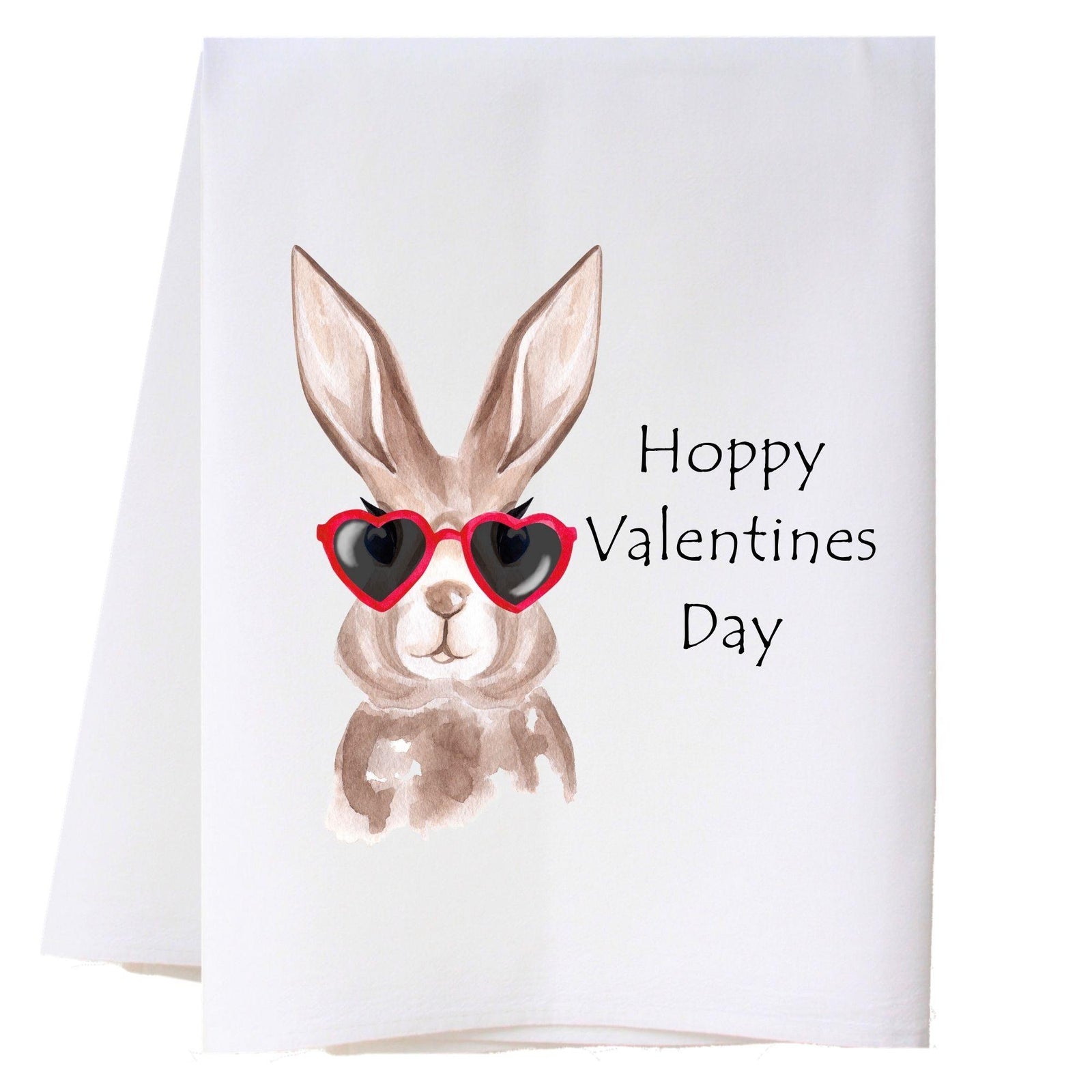 Valentines Bunny Kitchen Towel