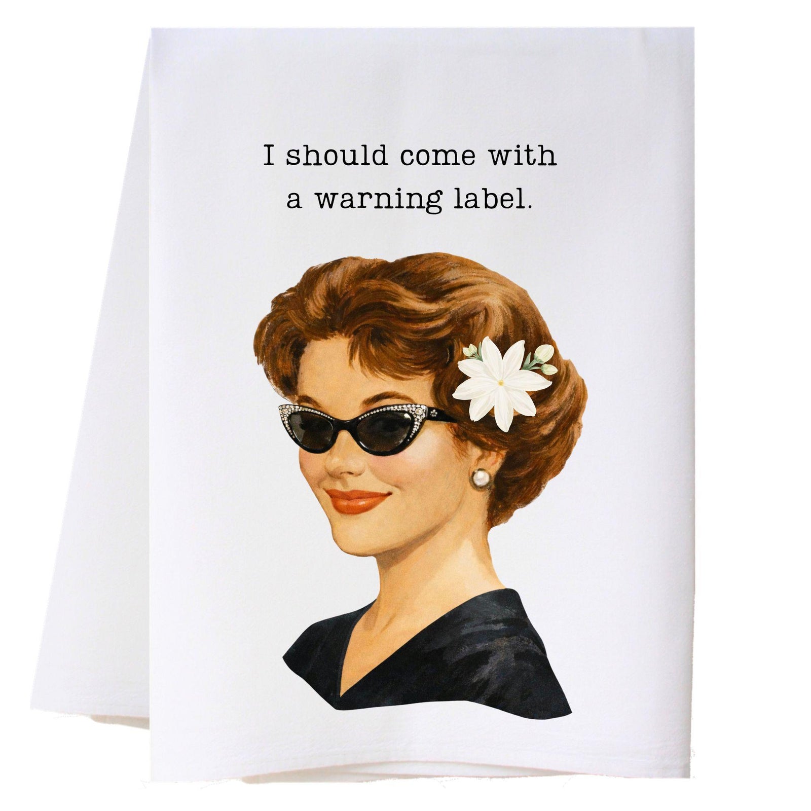 Warning Label Kitchen Towel Kitchen Towels - Southern Sisters