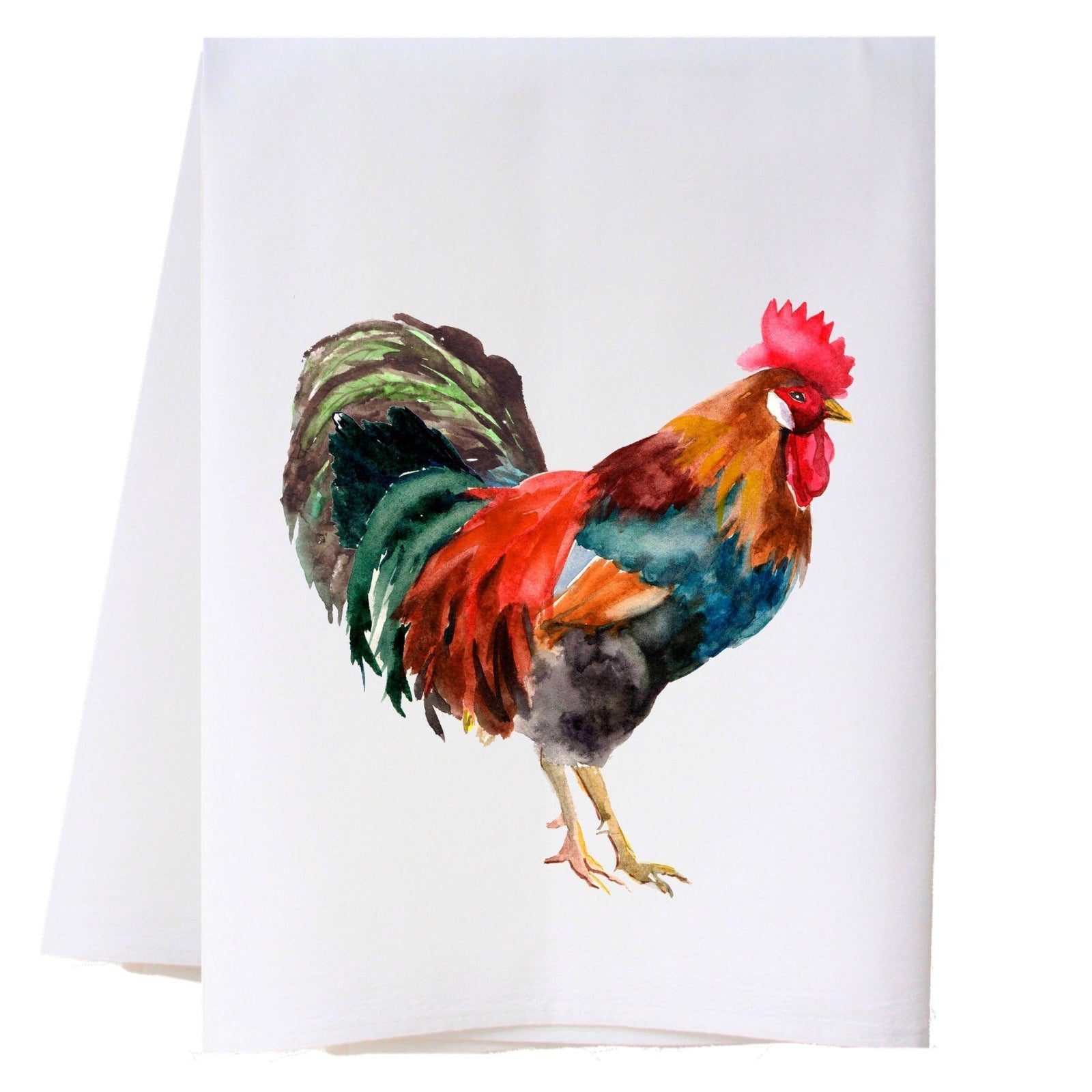 Watercolor Rooster Kitchen Towel Kitchen Towels - Southern Sisters