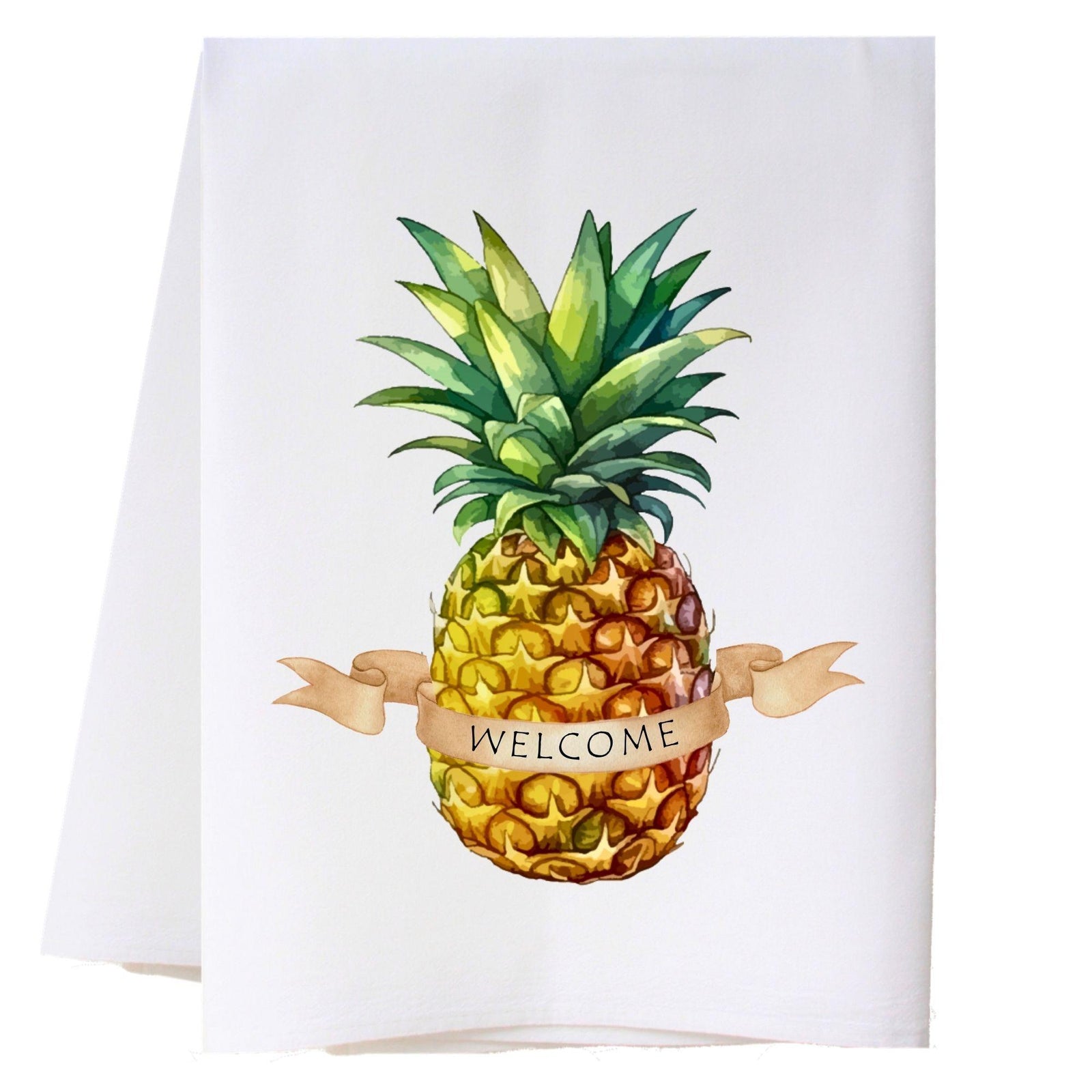 Welcome Pineapple Kitchen Towel Kitchen Towels - Southern Sisters