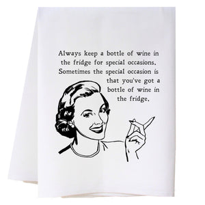 Wine in Fridge Kitchen Towel Kitchen Towels - Southern Sisters