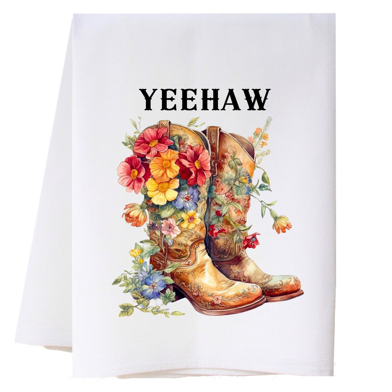 Yeehaw Boots Kitchen Towel