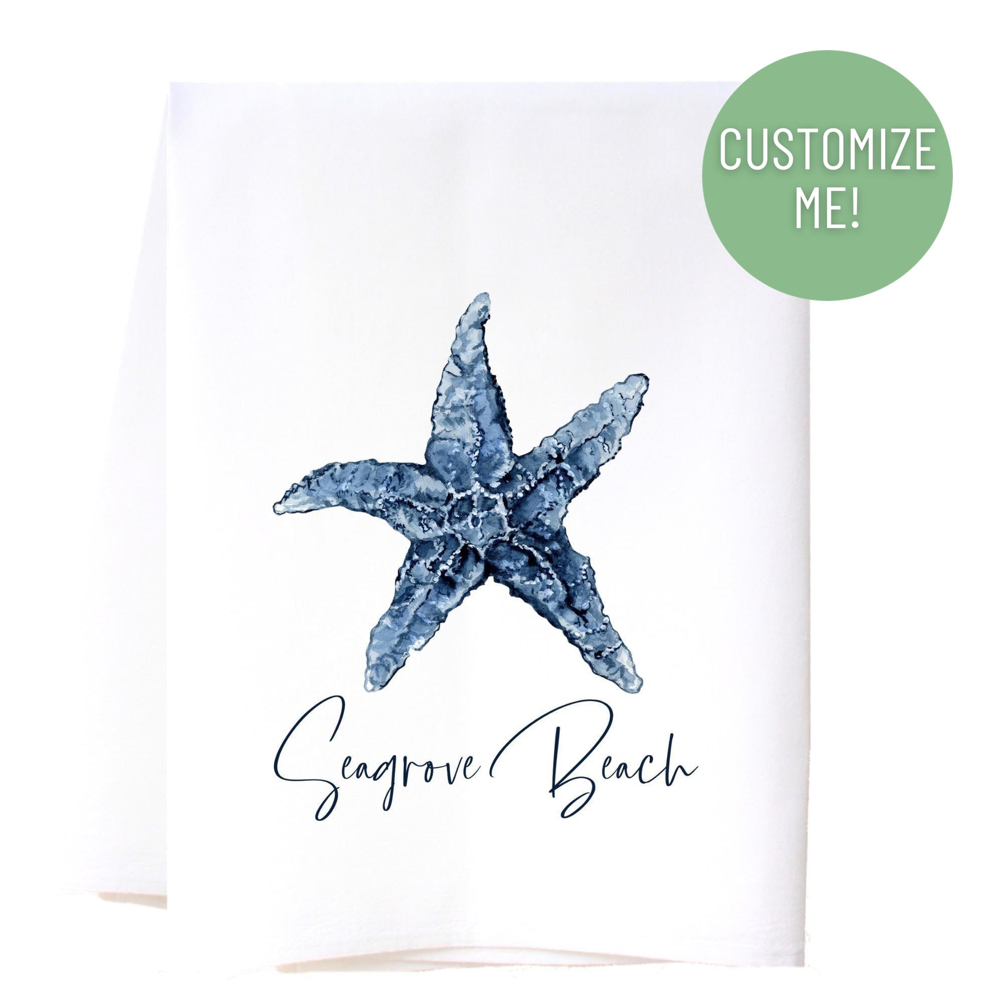 Blue Starfish Flour Sack Towel