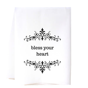 Bless Your Heart Flour Sack Towel Kitchen Towel/Dishcloth - Southern Sisters