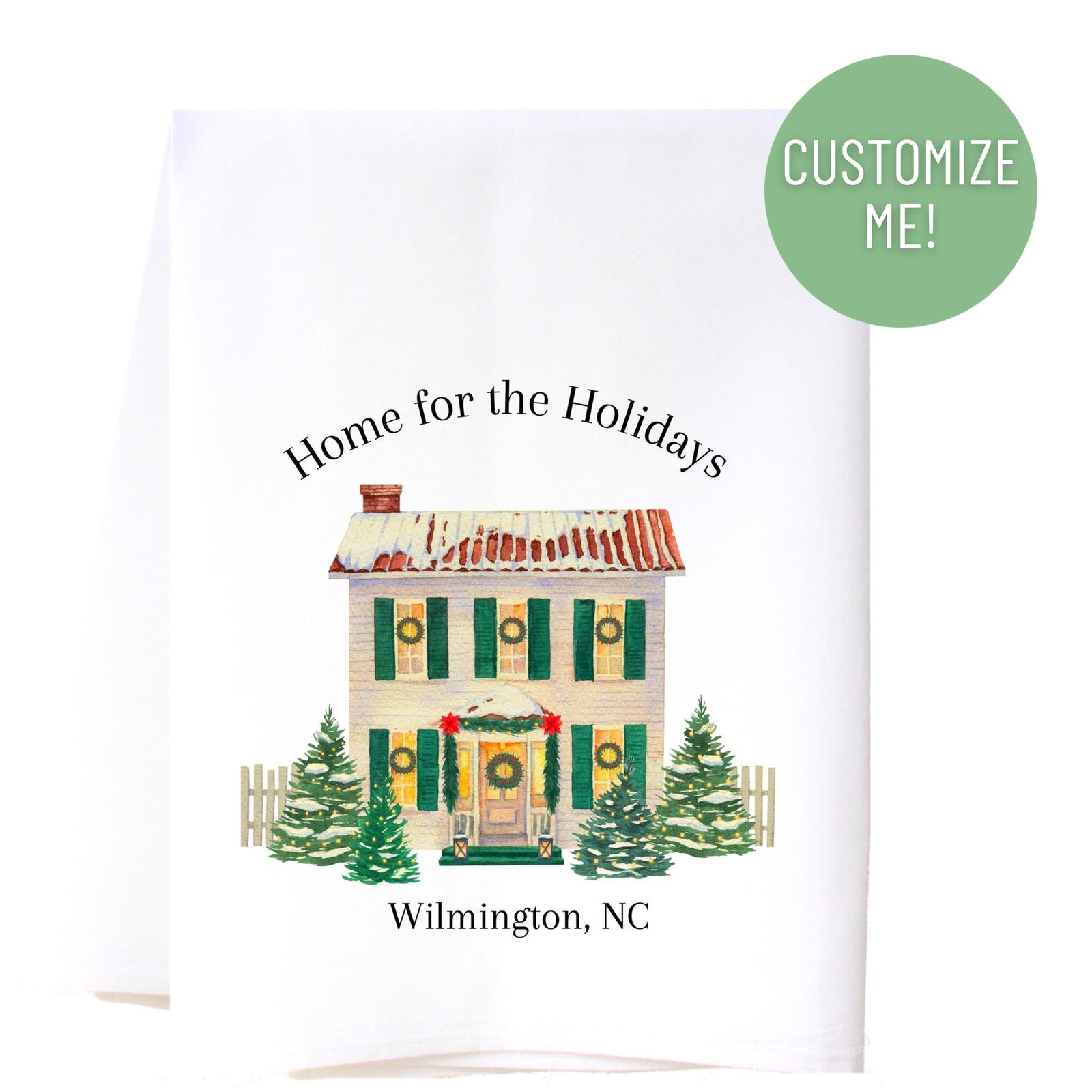 Christmas House Kitchen Towel