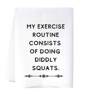 Diddly Squats Flour Sack Towel Kitchen Towel/Dishcloth - Southern Sisters
