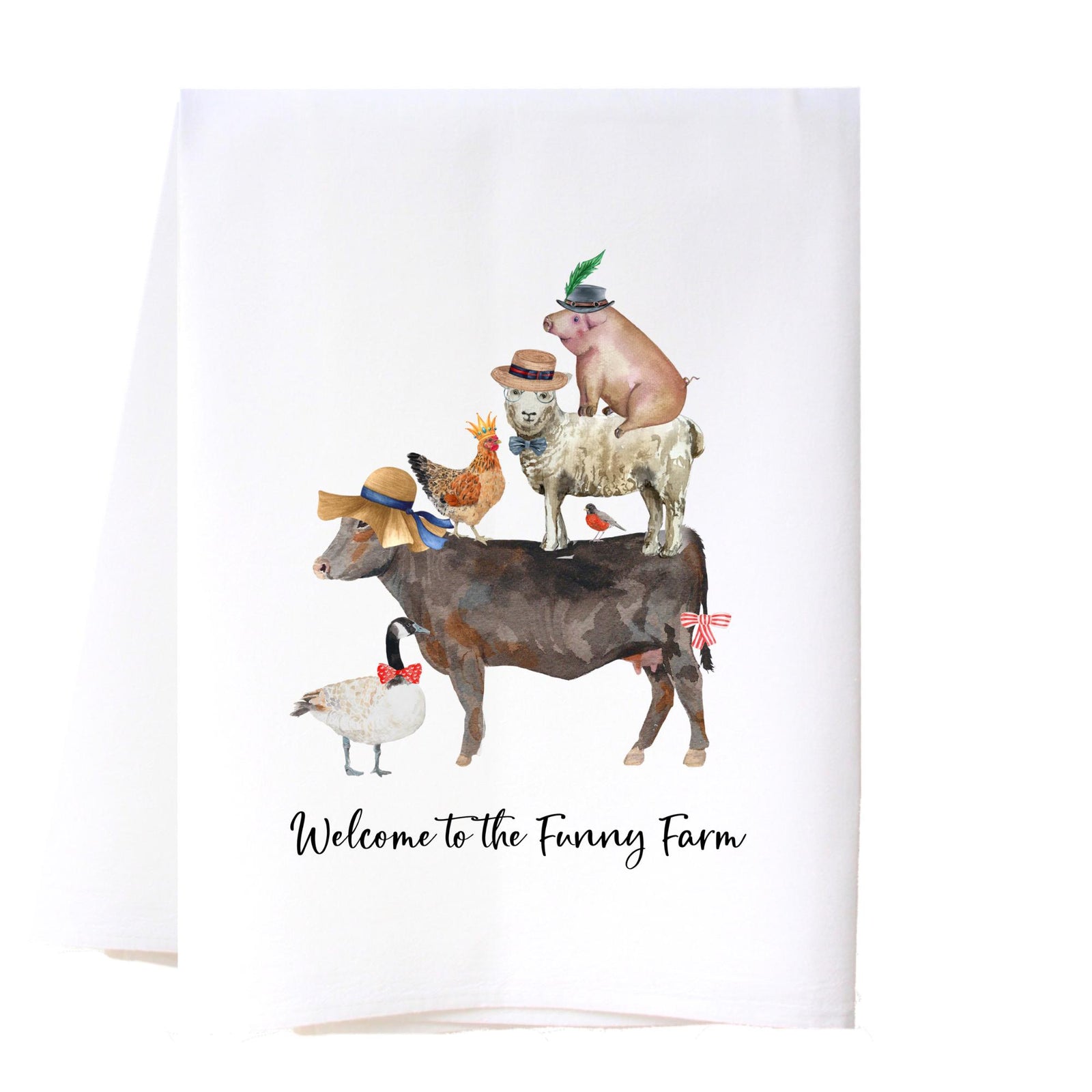 Funny Farm Flour Sack Towel Kitchen Towel/Dishcloth - Southern Sisters