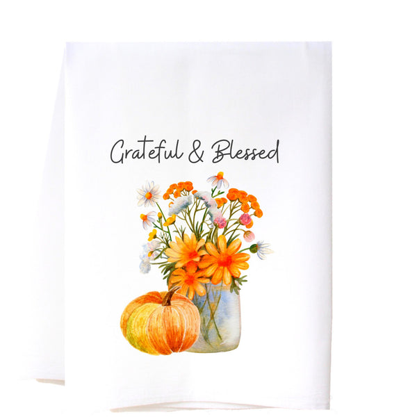 Grateful & Blessed Flour Sack Towel