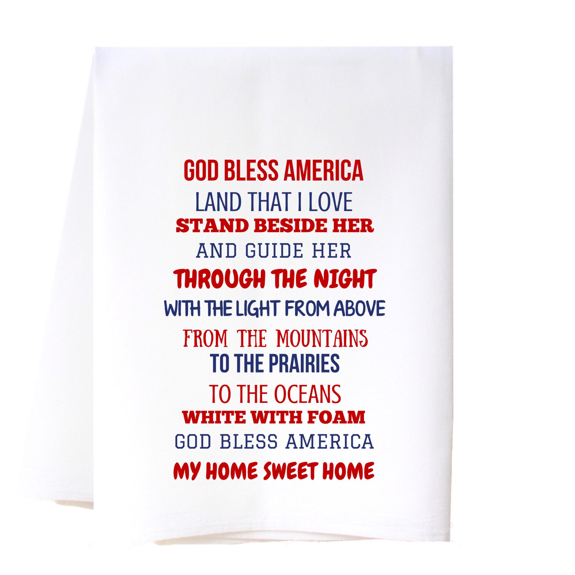 God Bless America Flour Sack Towel Kitchen Towel/Dishcloth - Southern Sisters