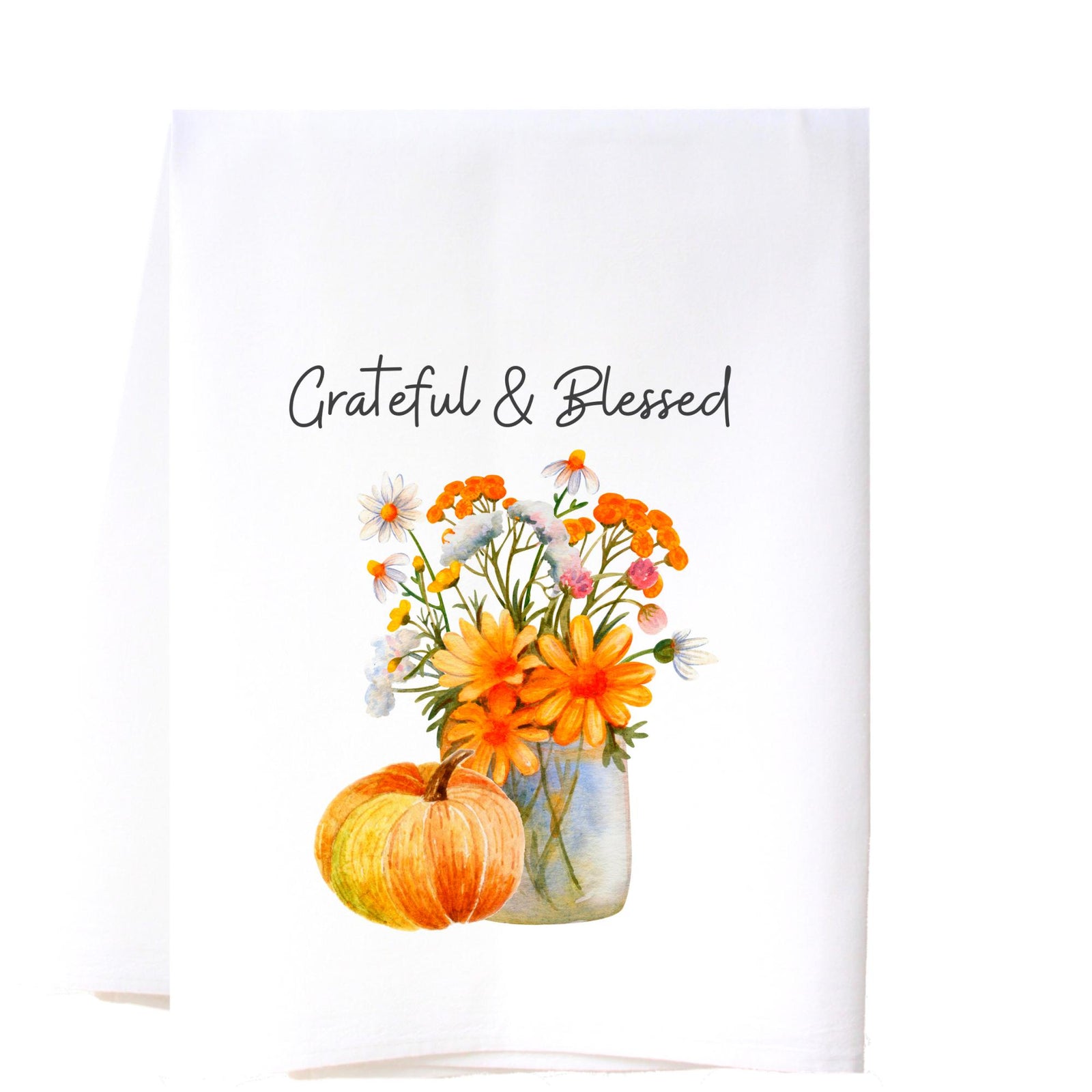 Grateful & Blessed Flour Sack Towel Kitchen Towel/Dishcloth - Southern Sisters
