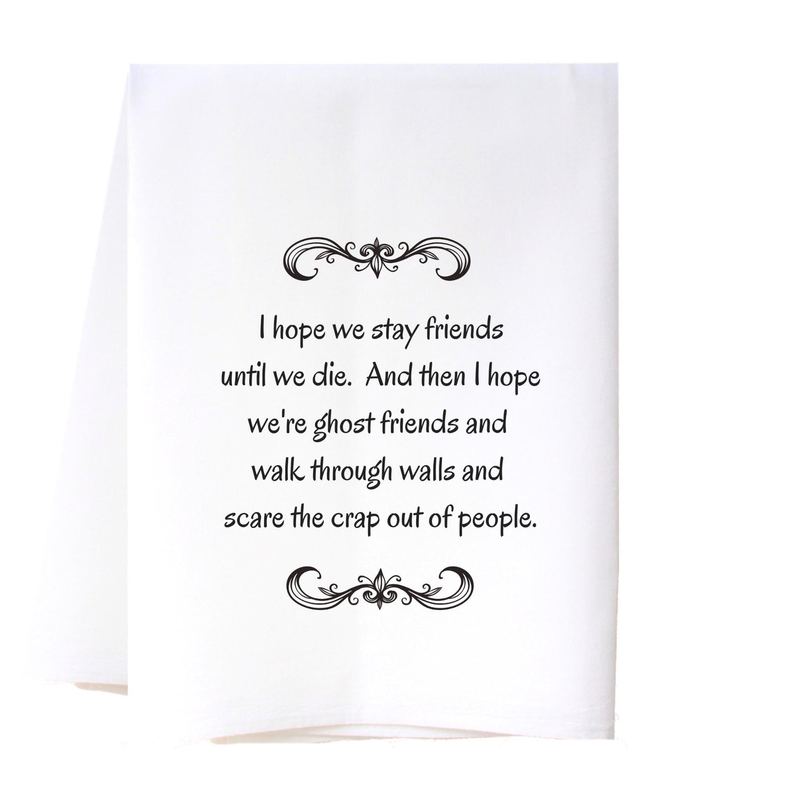 Ghost Friends Flour Sack Towel Kitchen Towel/Dishcloth - Southern Sisters