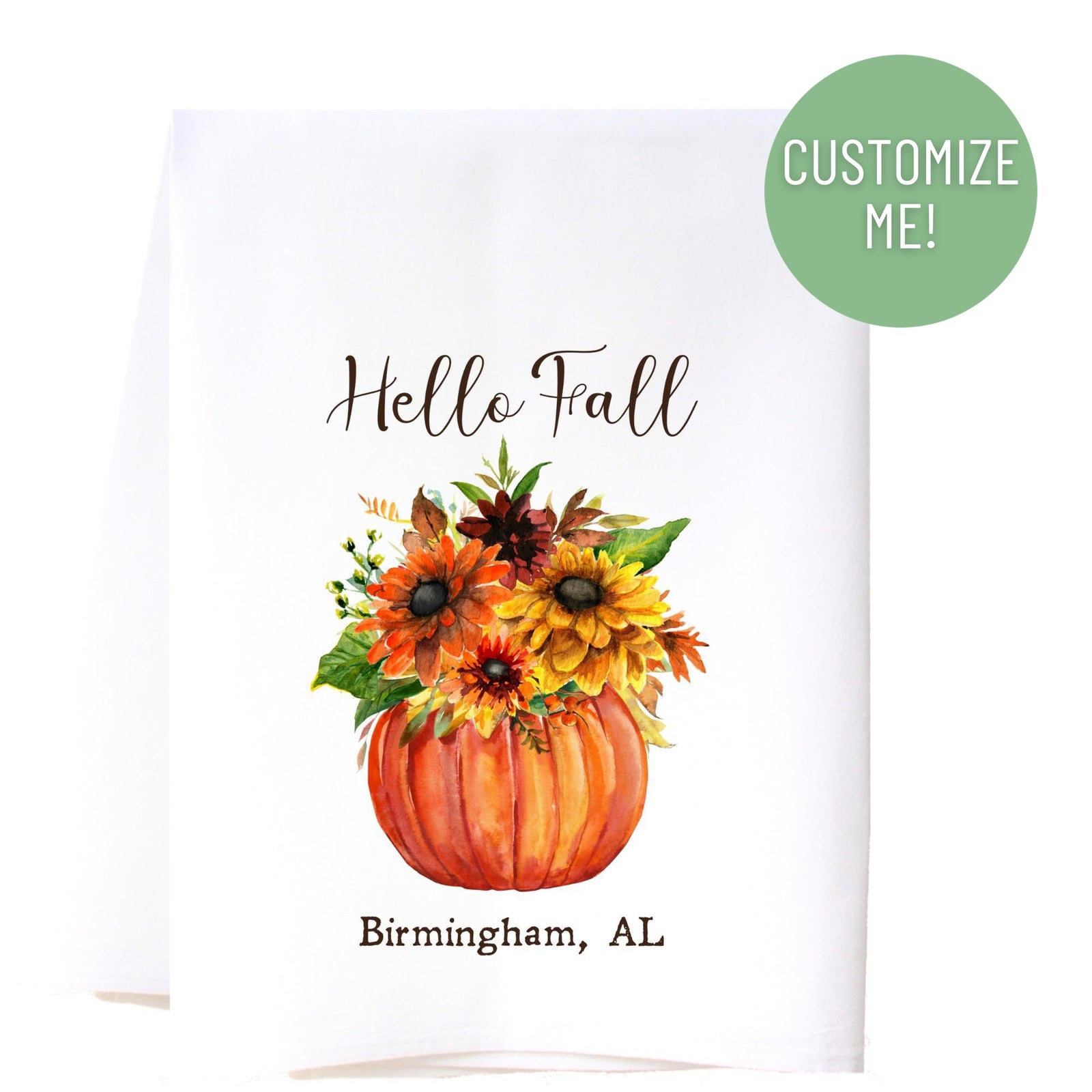 Hello Fall Kitchen Towel
