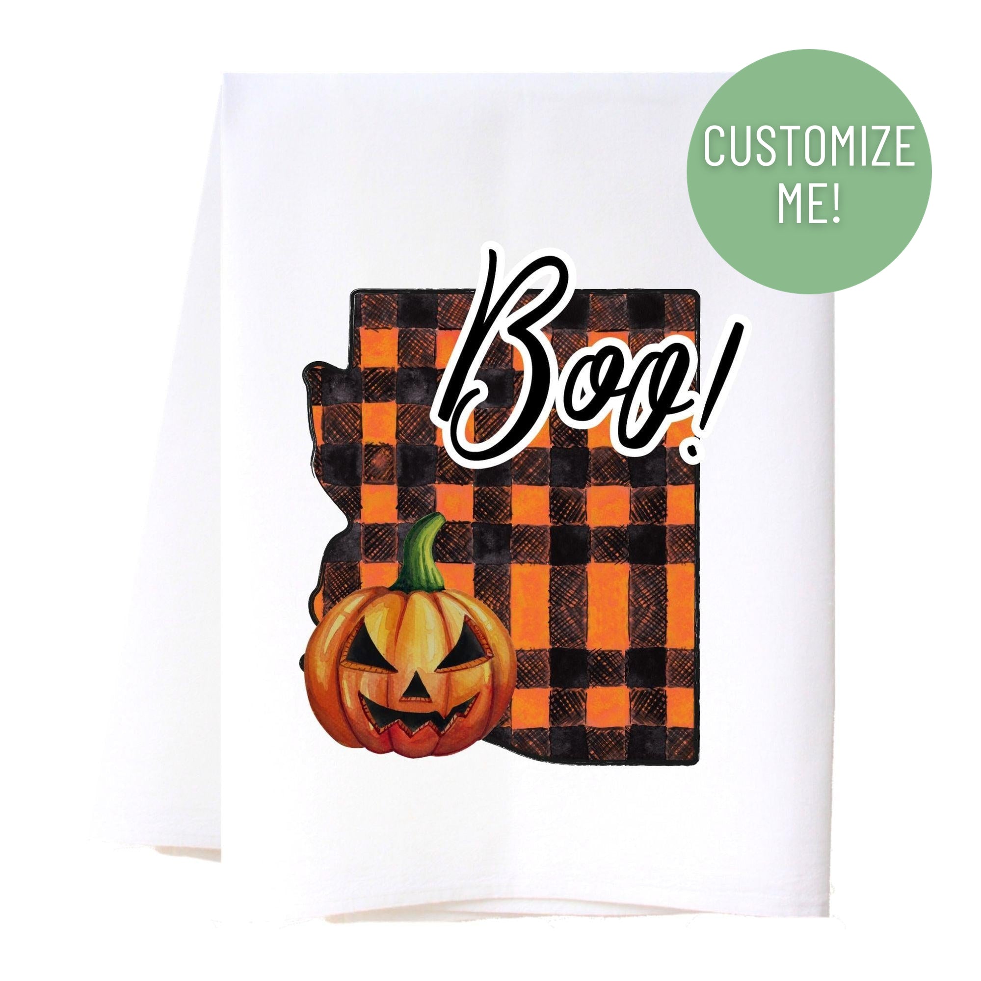 Jackolantern State Flour Sack Towel