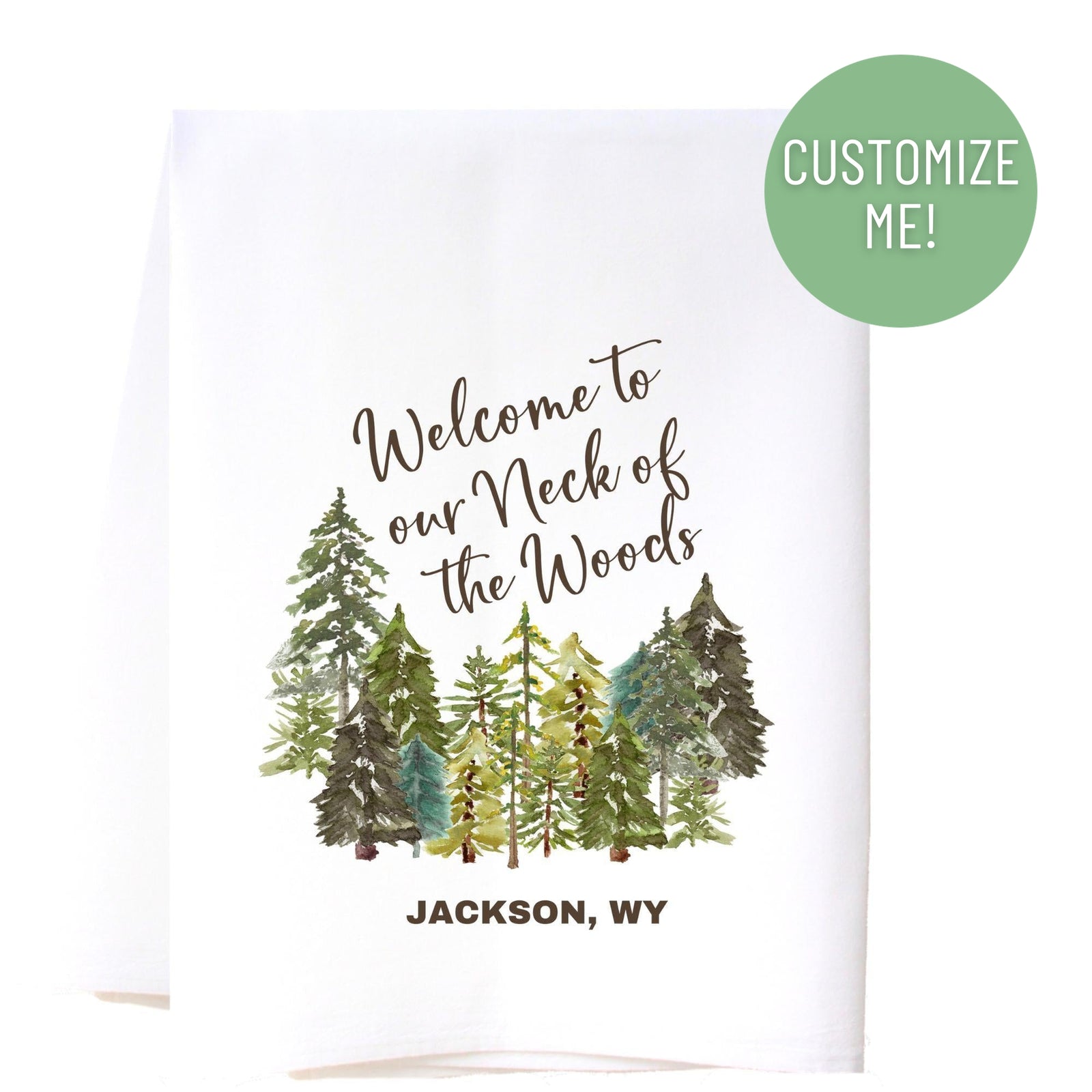 Neck of the Woods Flour Sack Towel Kitchen Towel - Southern Sisters