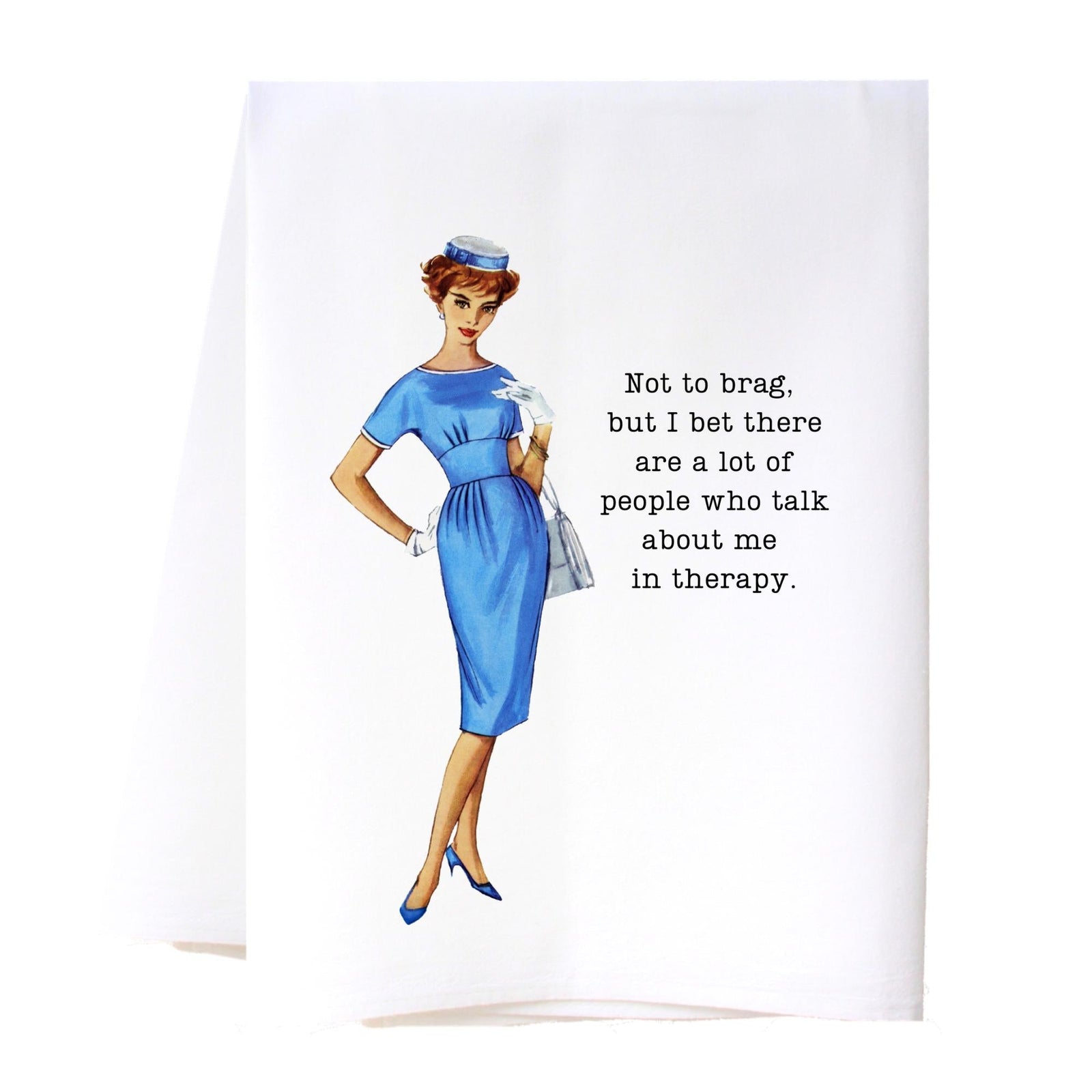 Not To Brag Flour Sack Towel Kitchen Towel/Dishcloth - Southern Sisters