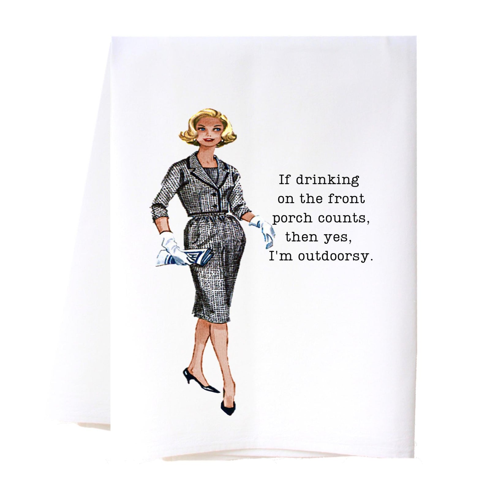 Outdoorsy Flour Sack Towel Kitchen Towel/Dishcloth - Southern Sisters