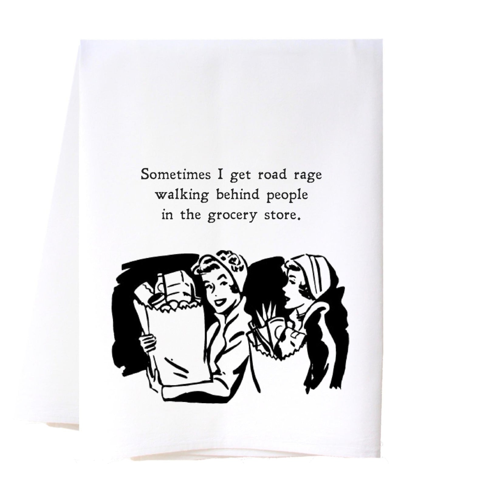 Road Rage Flour Sack Towel Kitchen Towel/Dishcloth - Southern Sisters